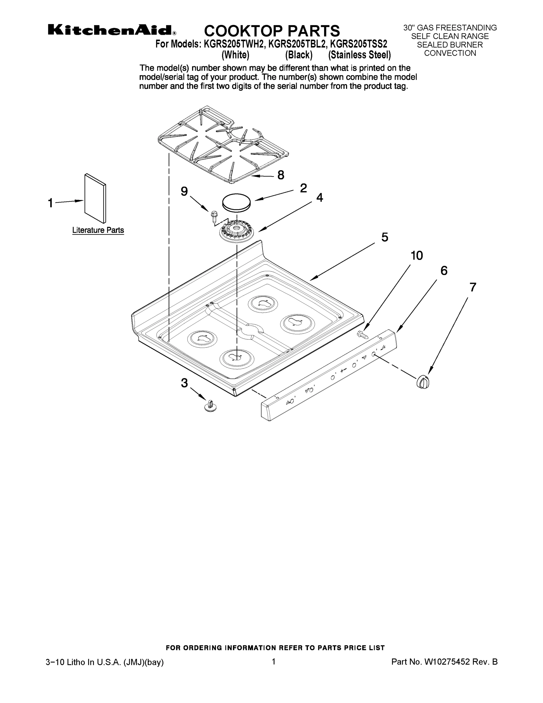 01 - COOKTOP PARTS