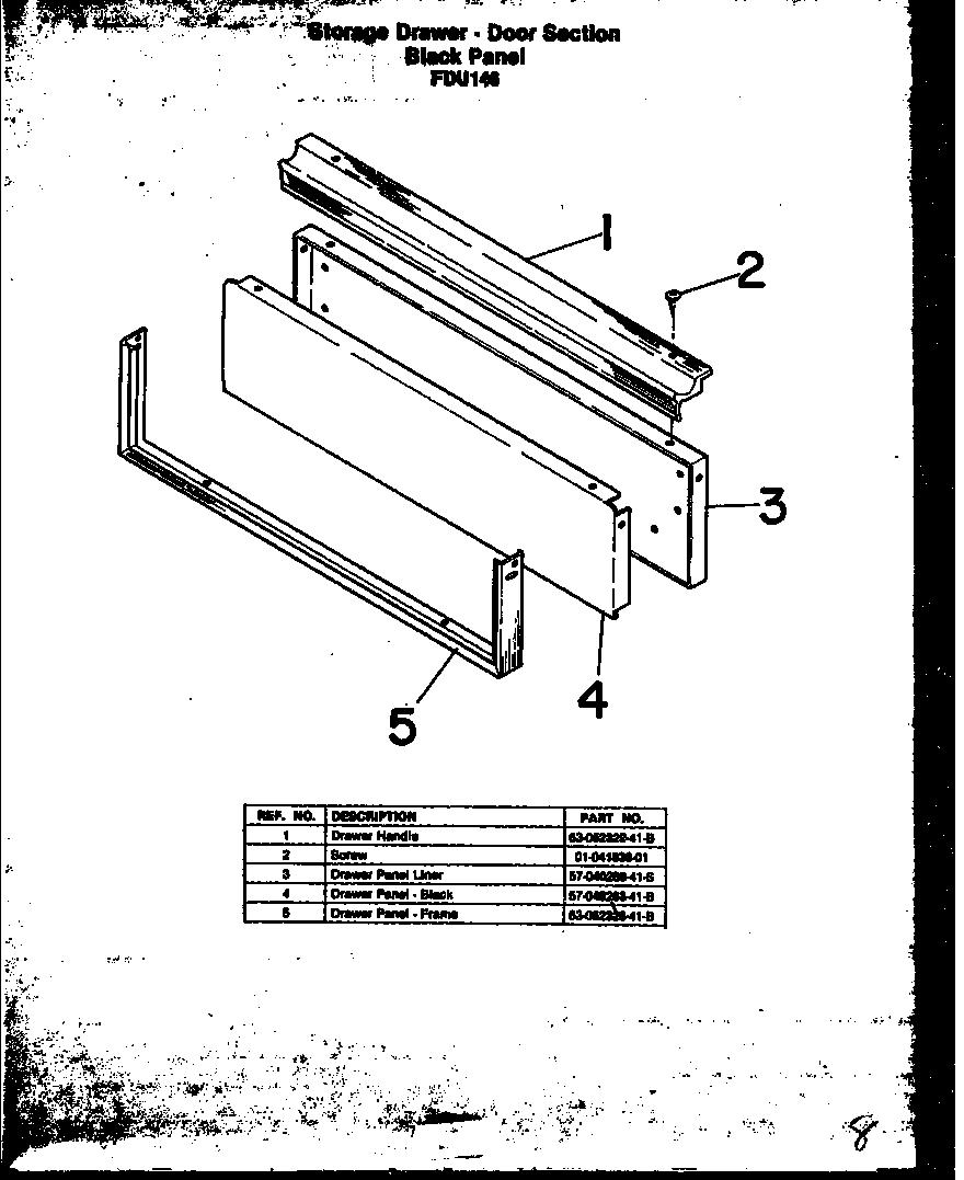 08 - STORAGE DRAWER-DOOR SECTION