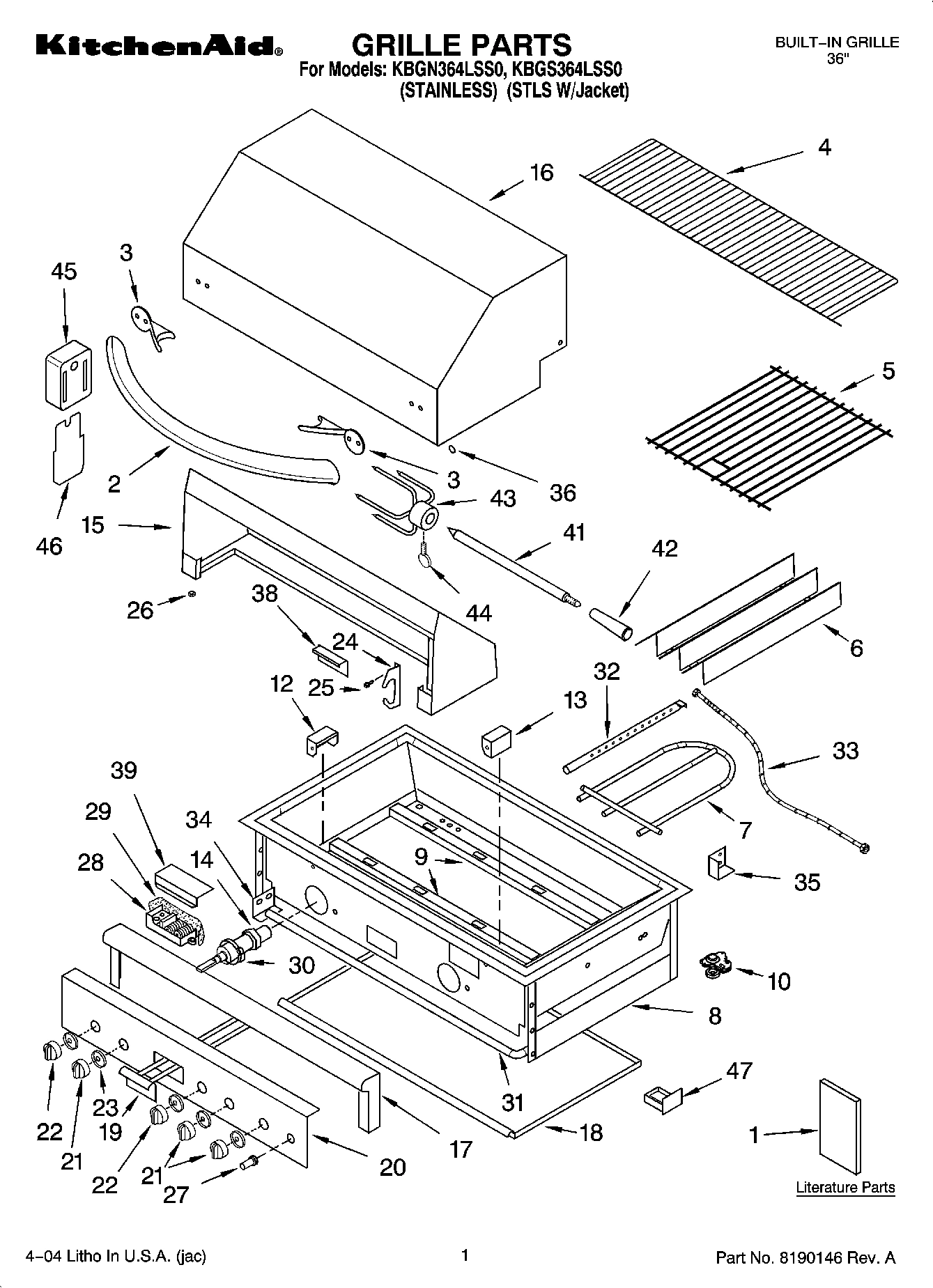 01 - GRILLE PARTS