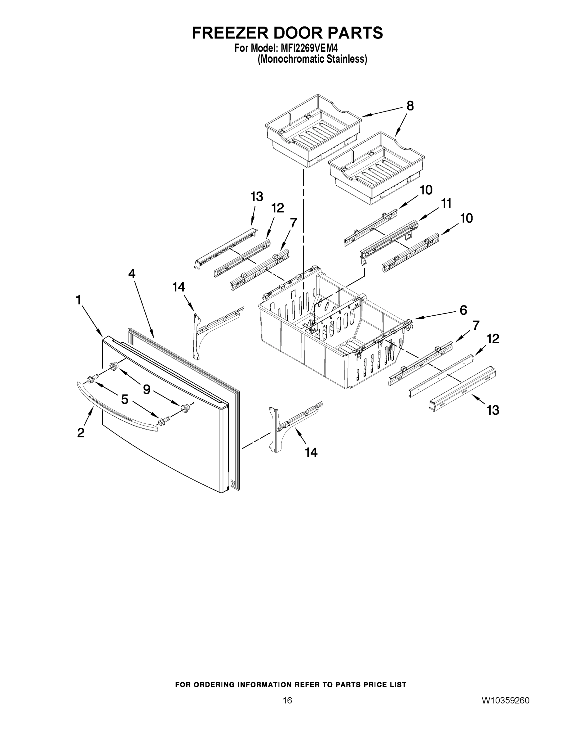 09 - FREEZER DOOR PARTS