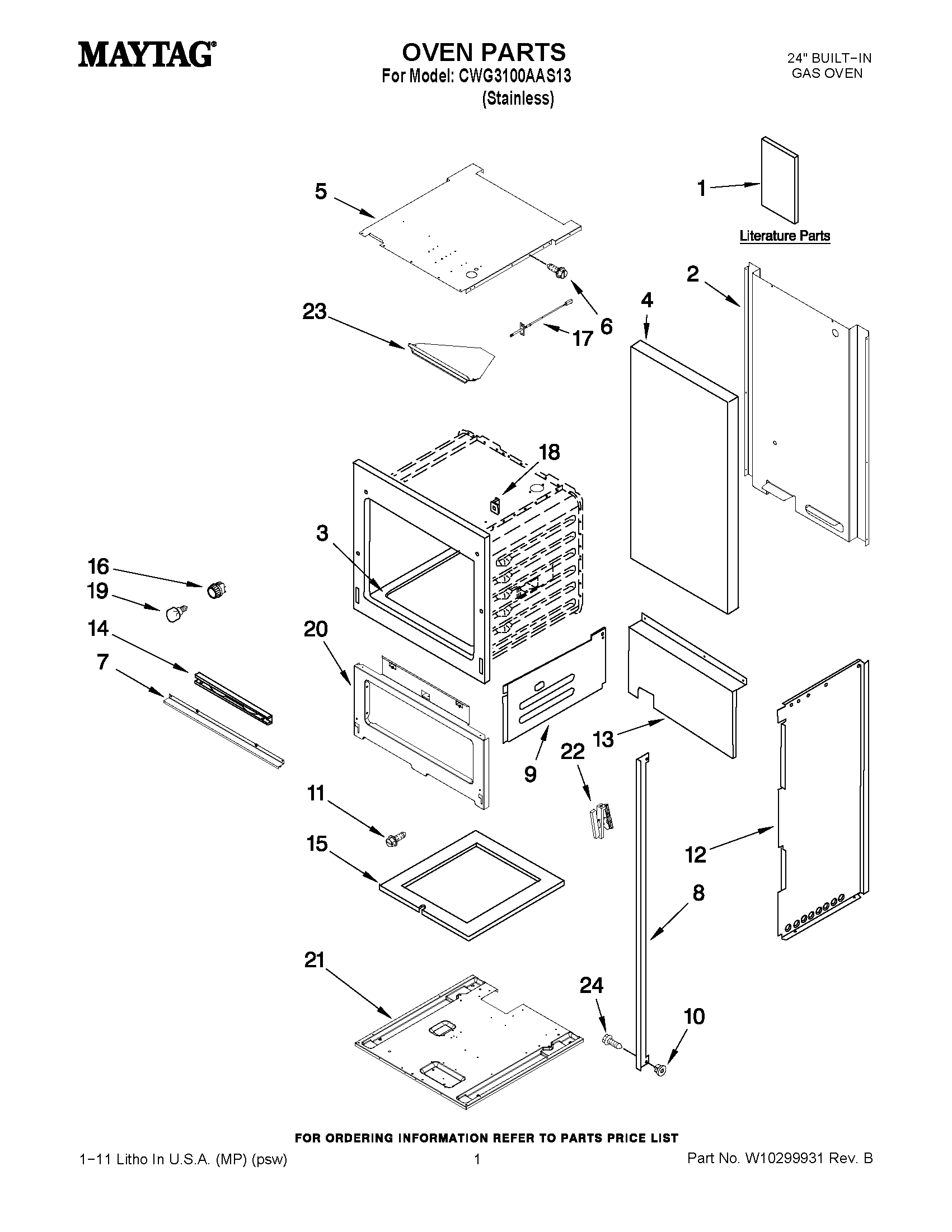 01 - OVEN PARTS