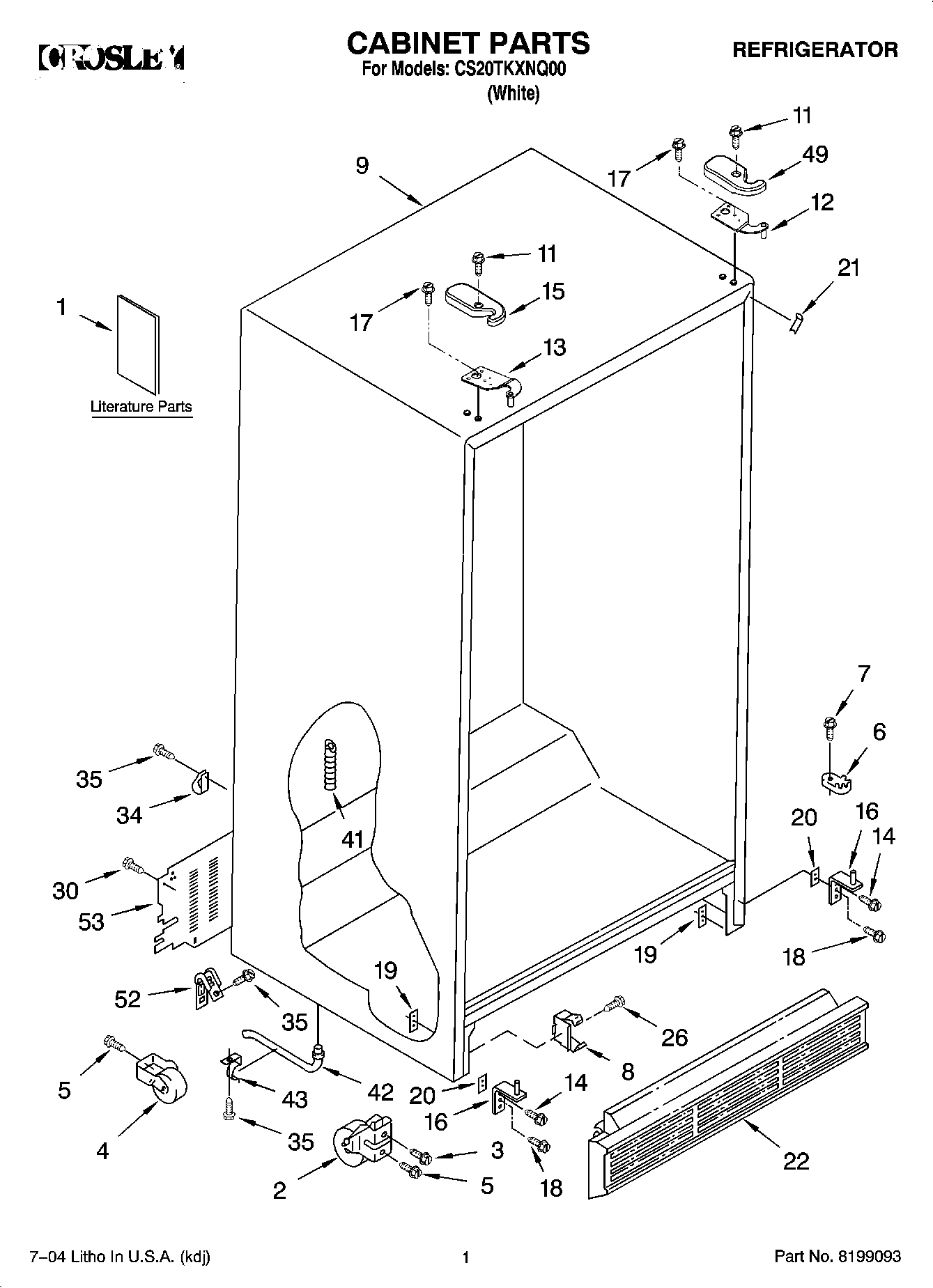01 - CABINET PARTS