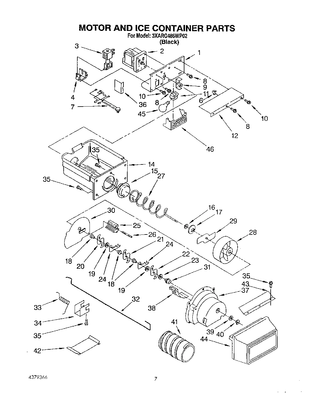 05 - MOTOR AND ICE CONTAINER