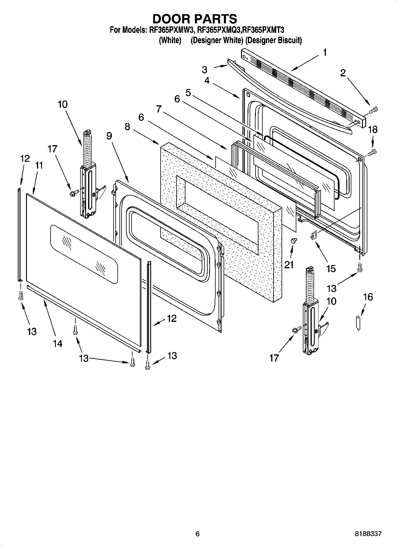 05 - DOOR PARTS, OPTIONAL PARTS (NOT INCLUDED)