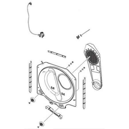DC97-19083F Samsung Drum Back Module Assembly