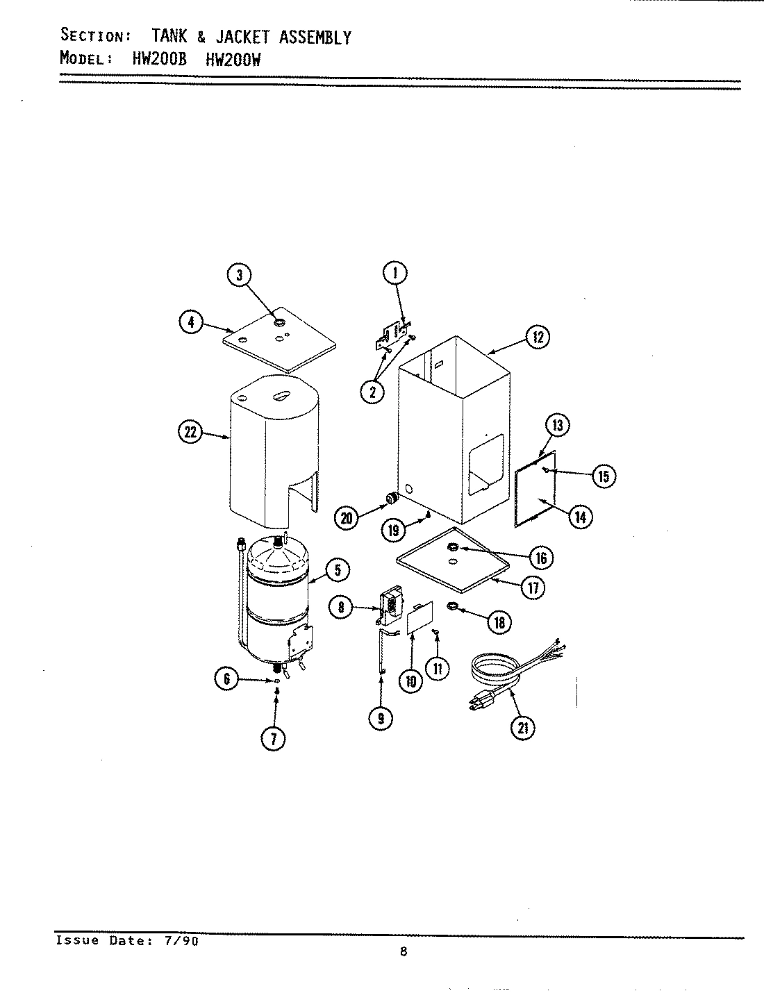 02 - TANK & JACKET ASSEMBLY