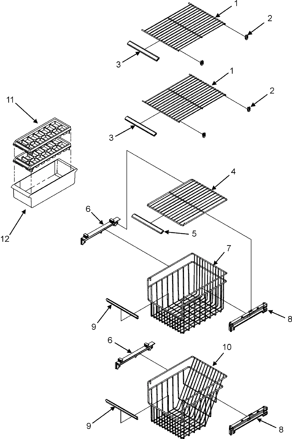 10 - FREEZER SHELVES