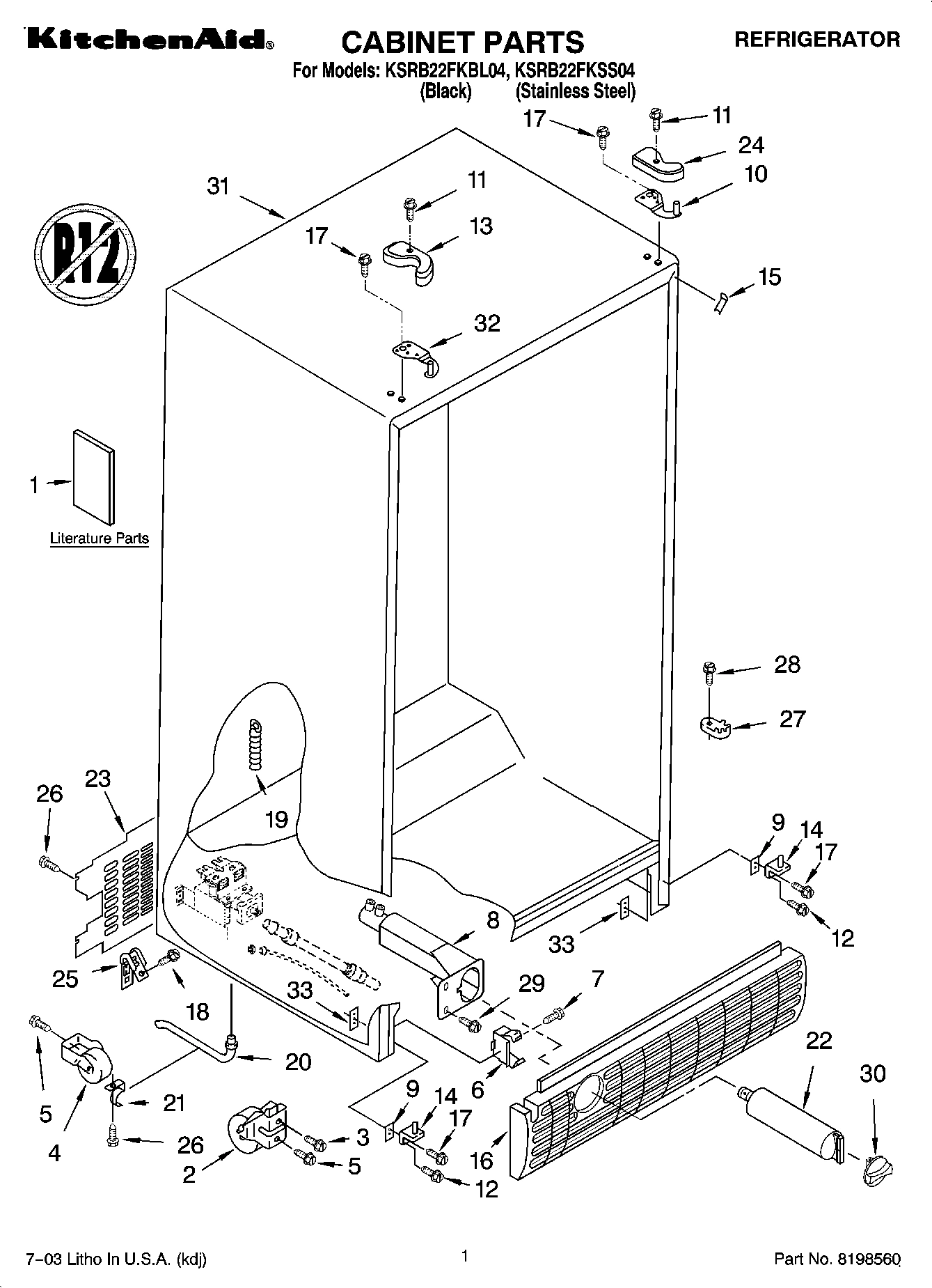 01 - CABINET PARTS