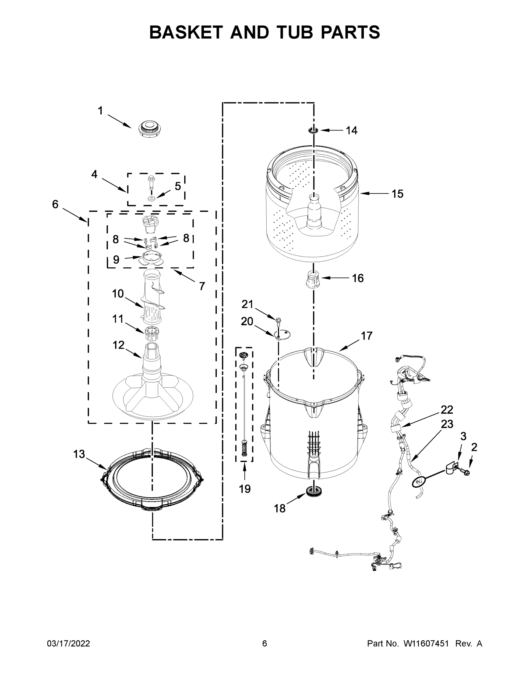 04 - BASKET AND TUB PARTS