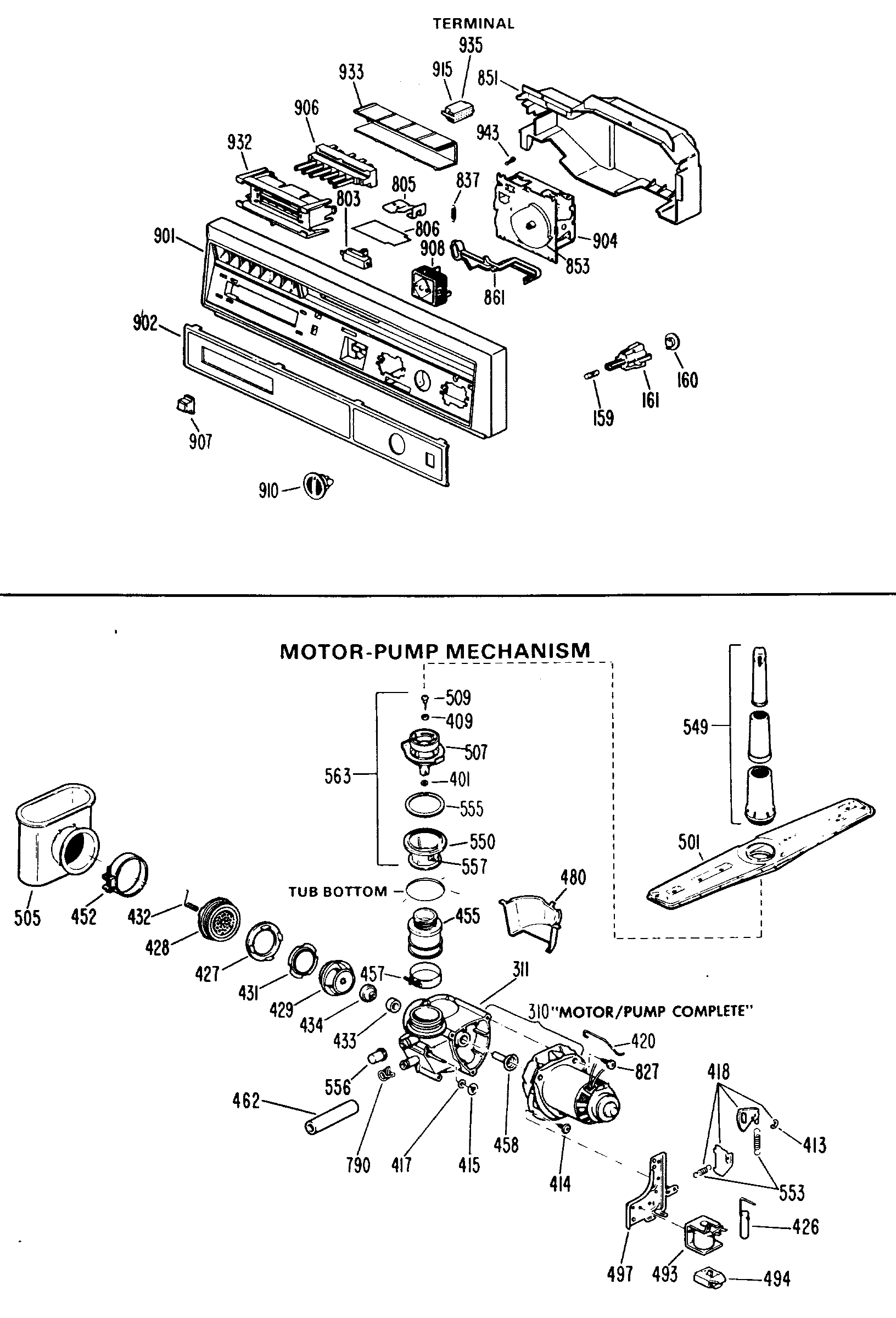 MOTOR-PUMP MECHANISM