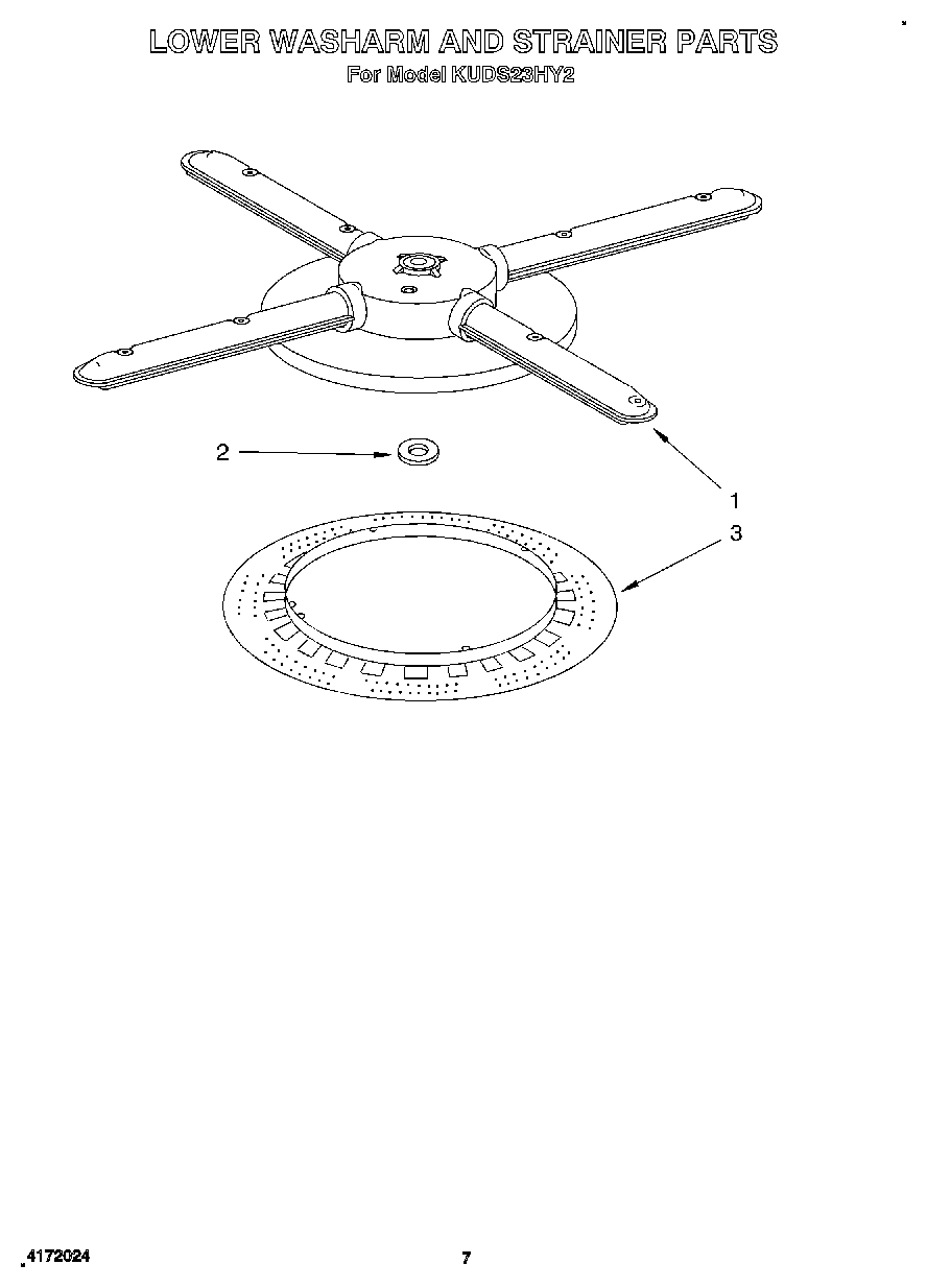 05 - LOWER WASHARM AND STRAINER