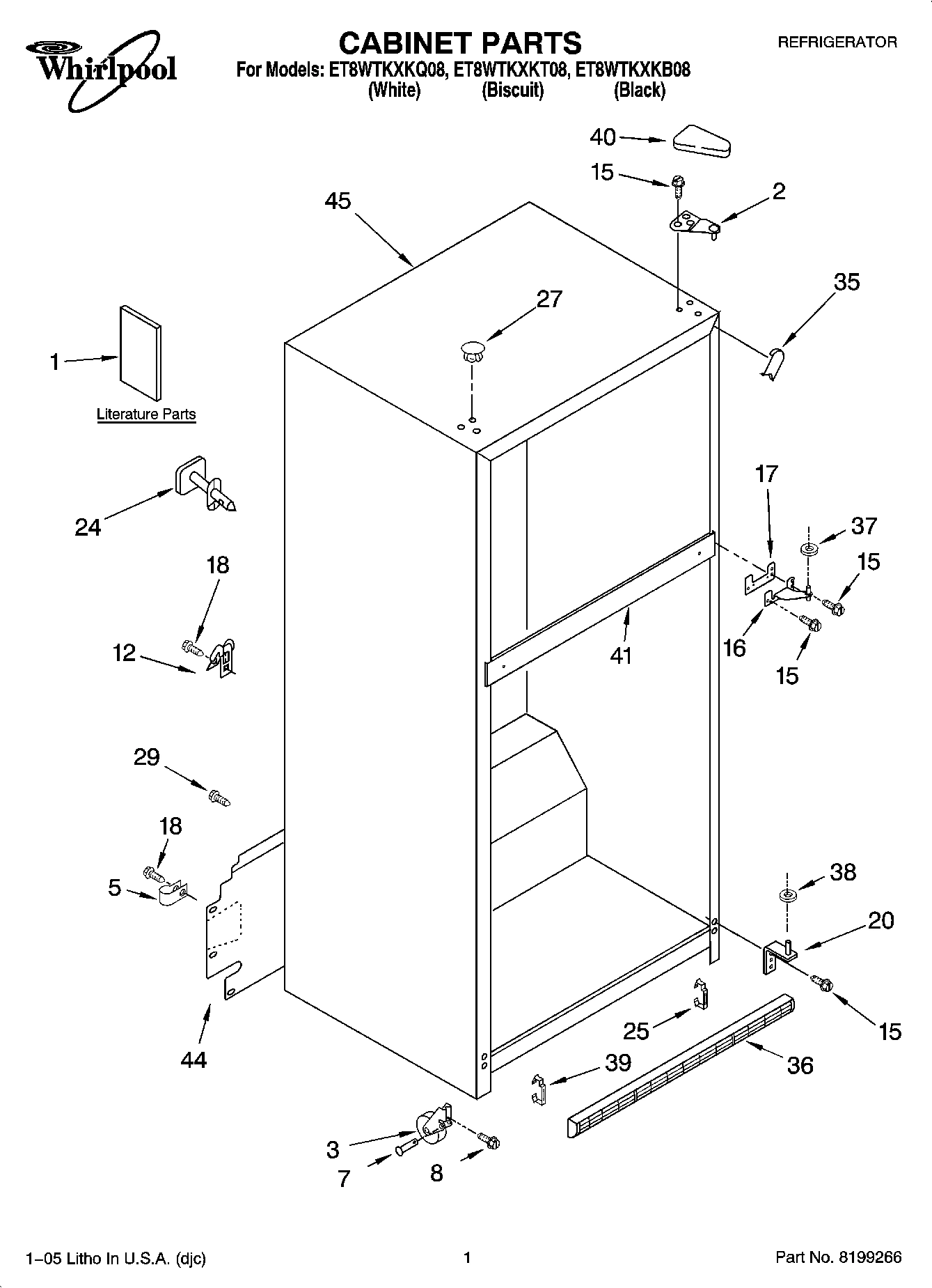 01 - CABINET PARTS