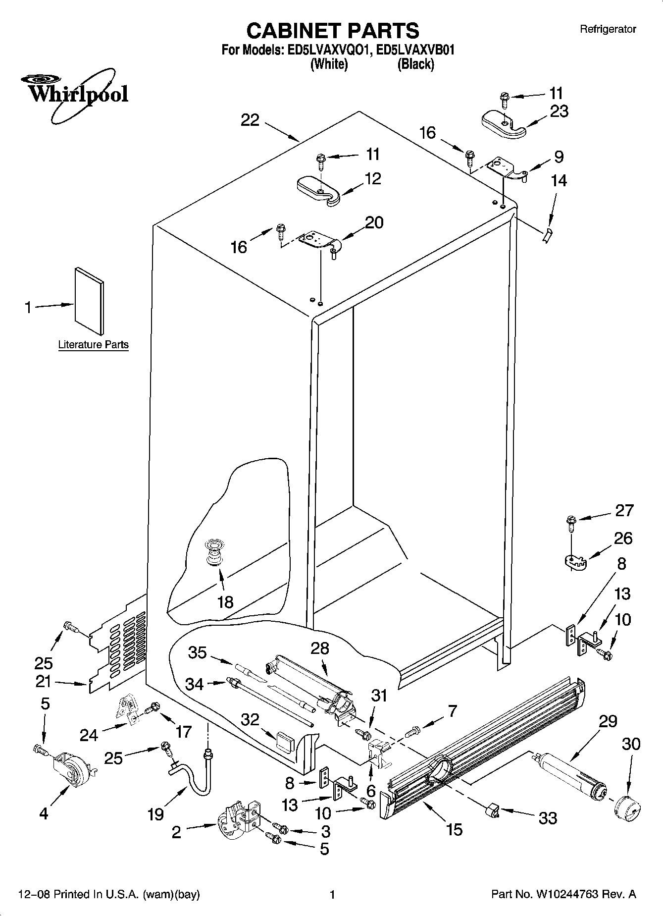 01 - CABINET PARTS