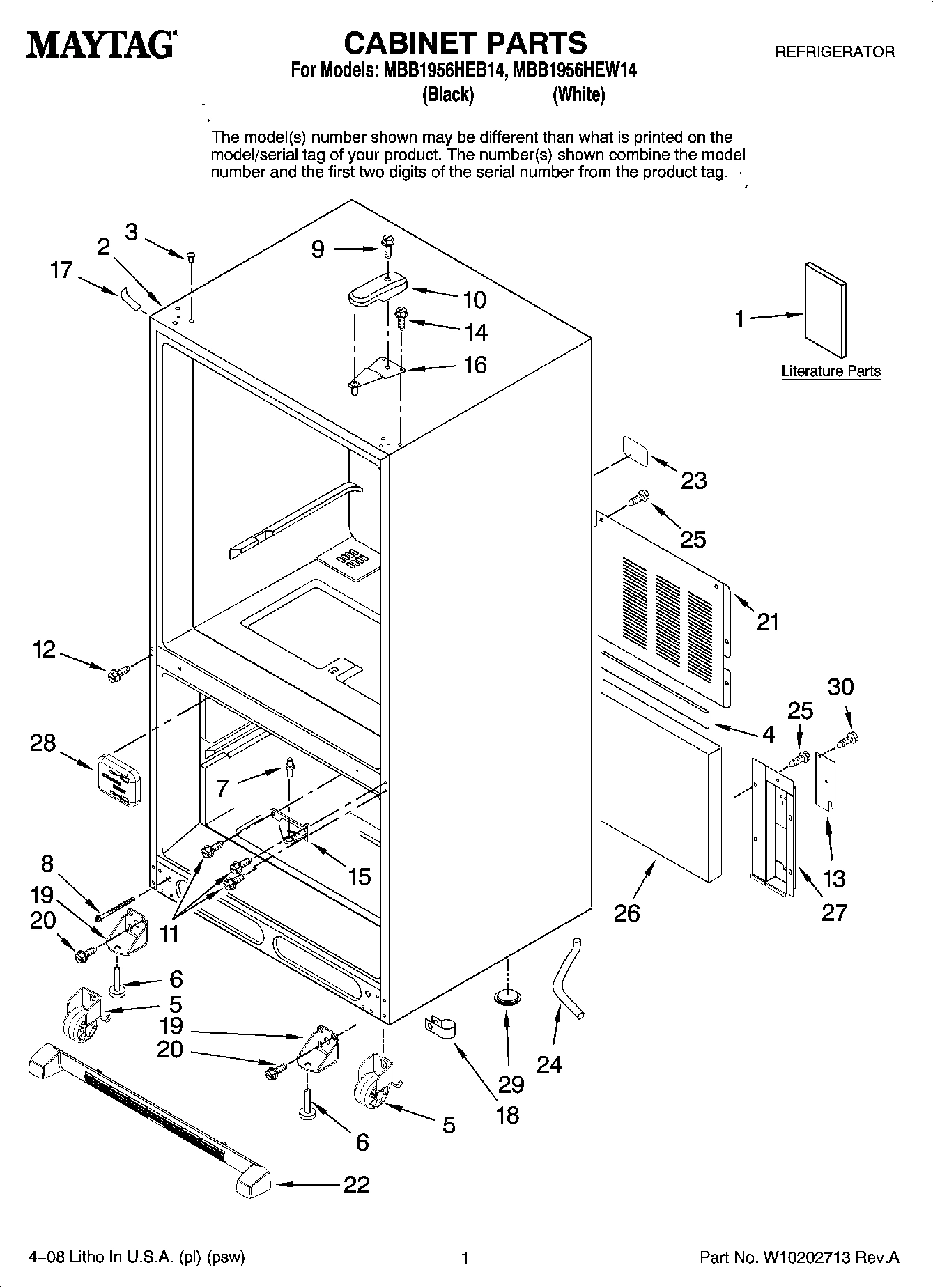 01 - CABINET PARTS
