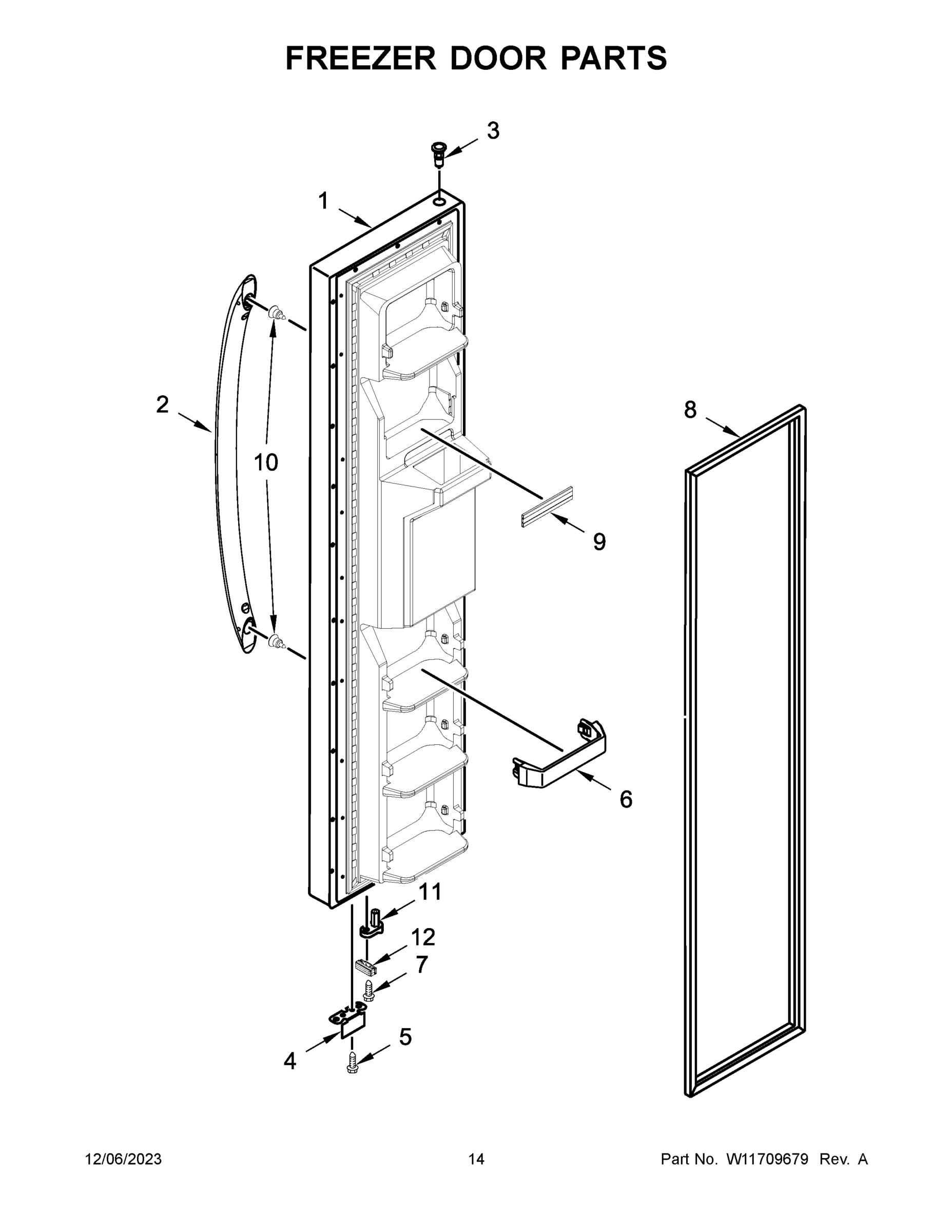 08 - FREEZER DOOR PARTS