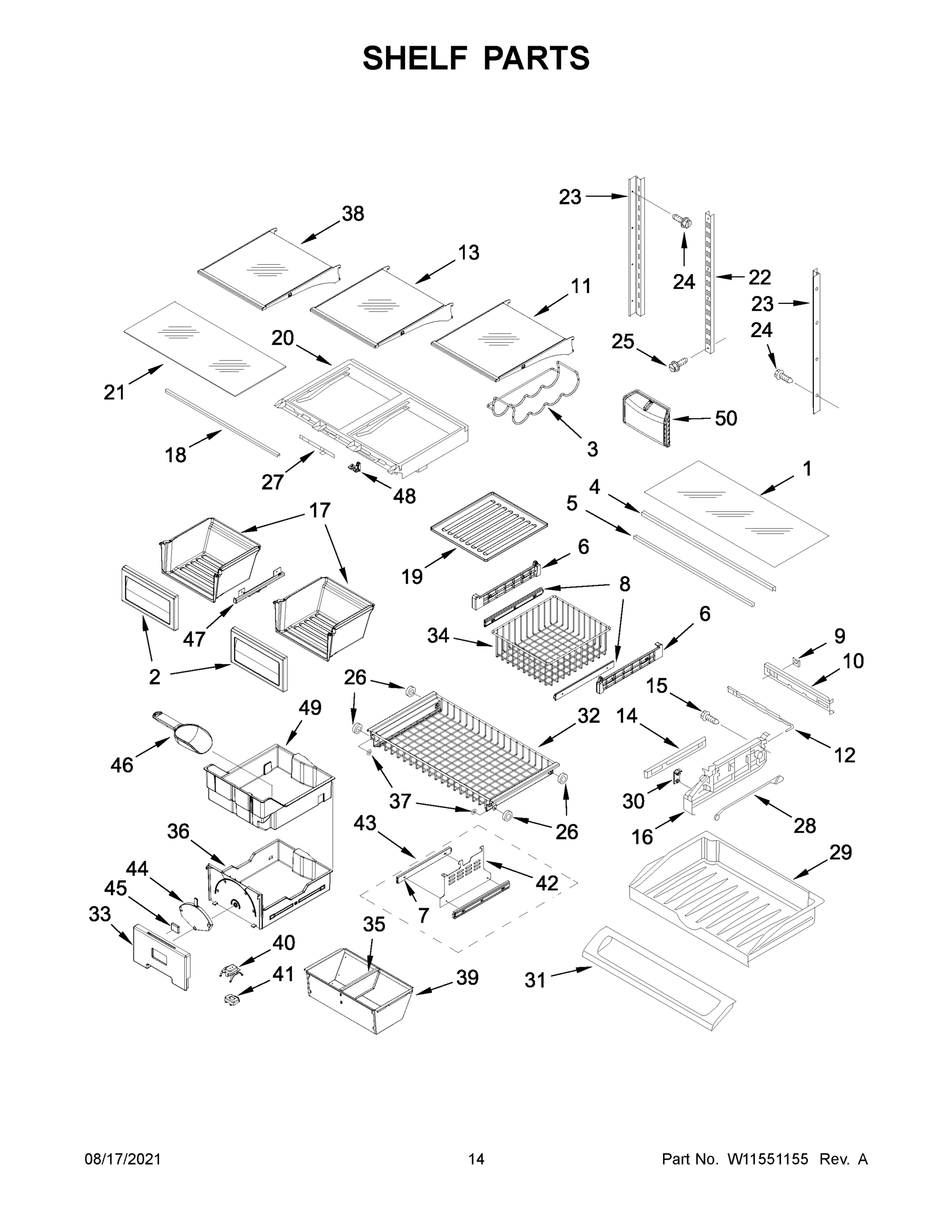 08 - SHELF PARTS
