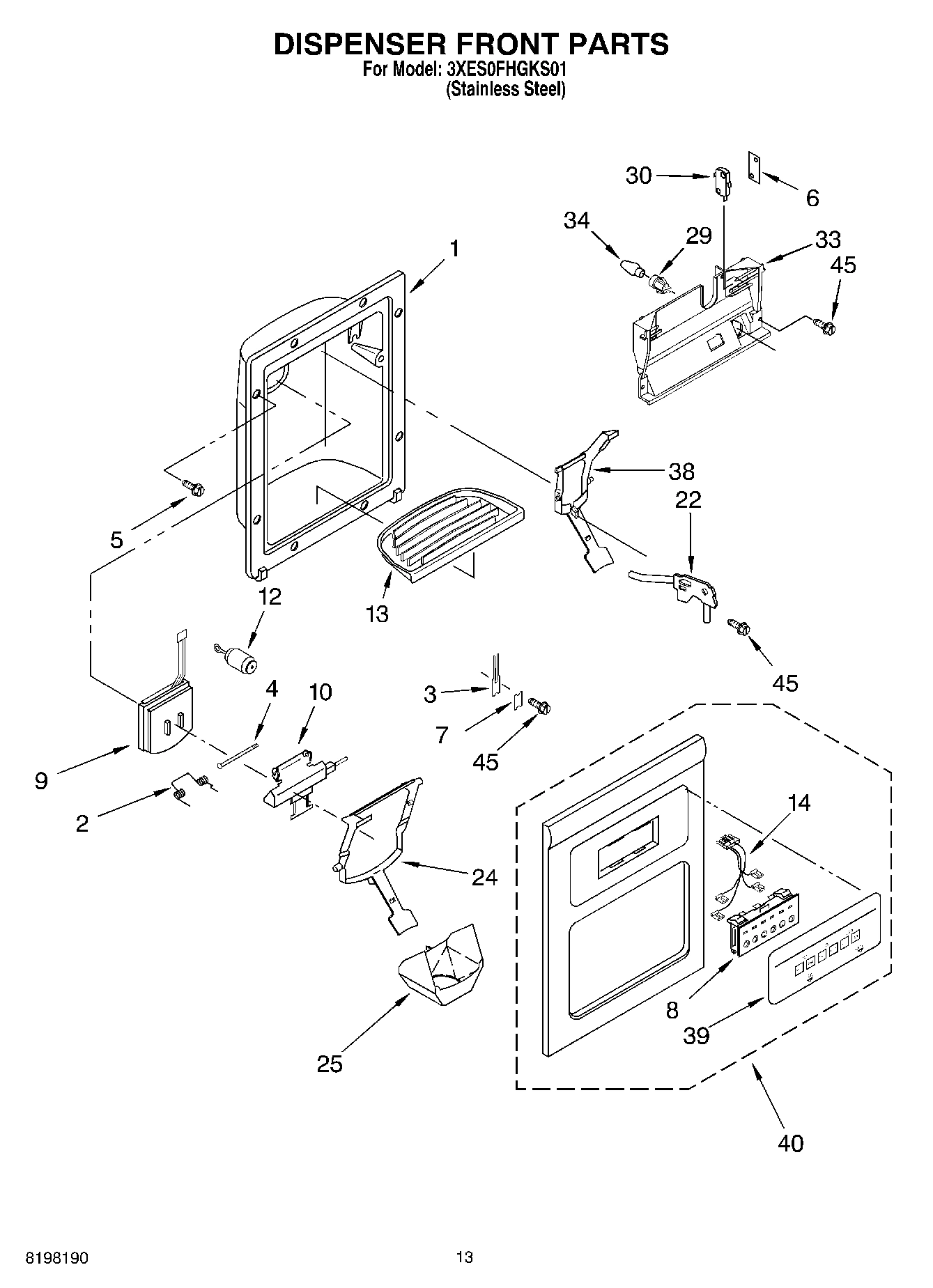 07 - DISPENSER FRONT