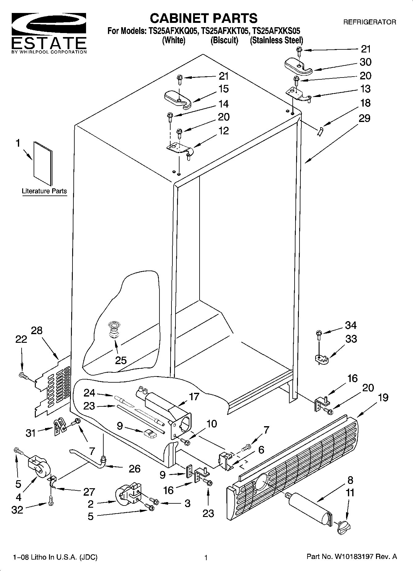 01 - CABINET PARTS