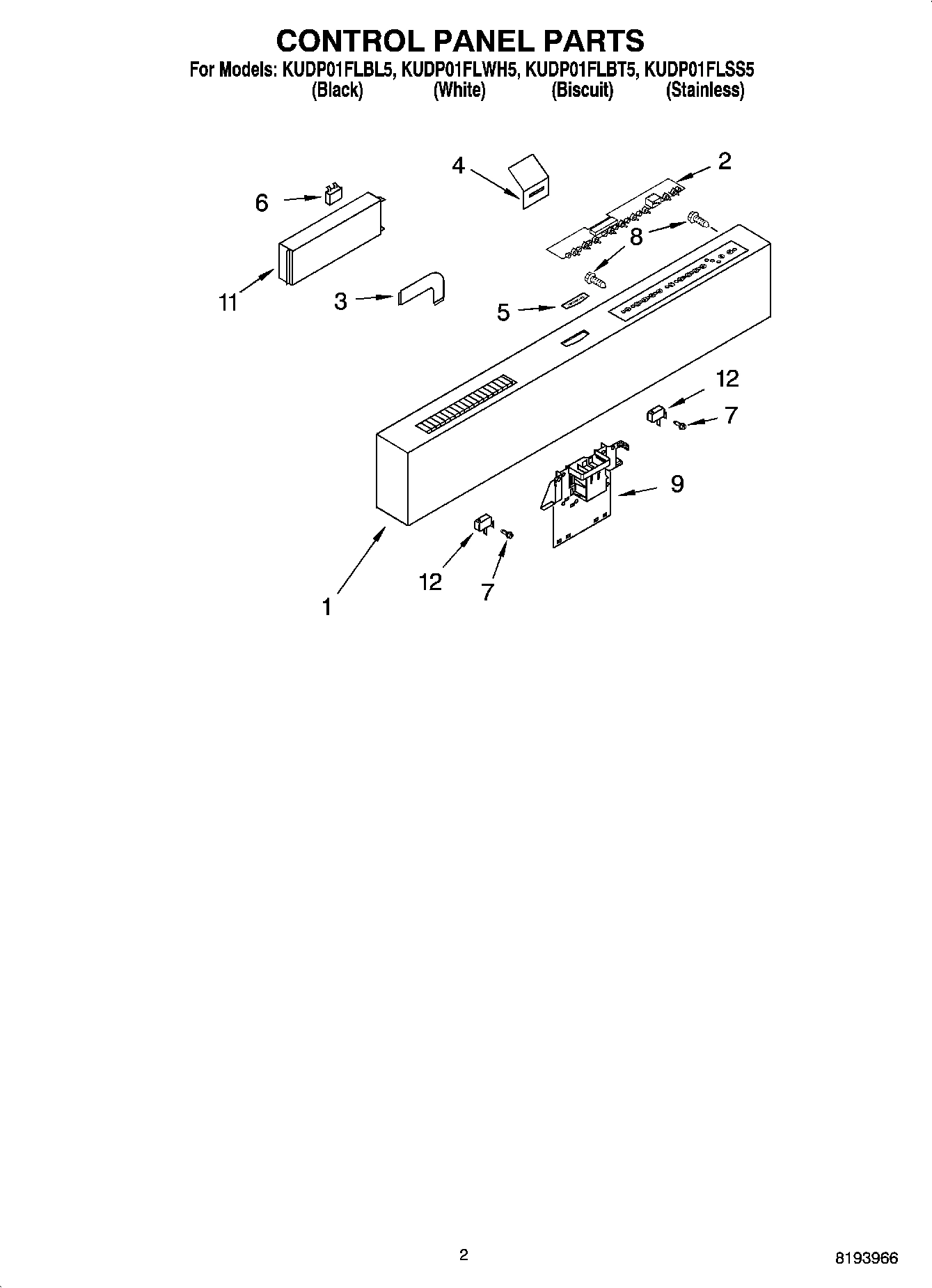 02 - CONTROL PANEL PARTS