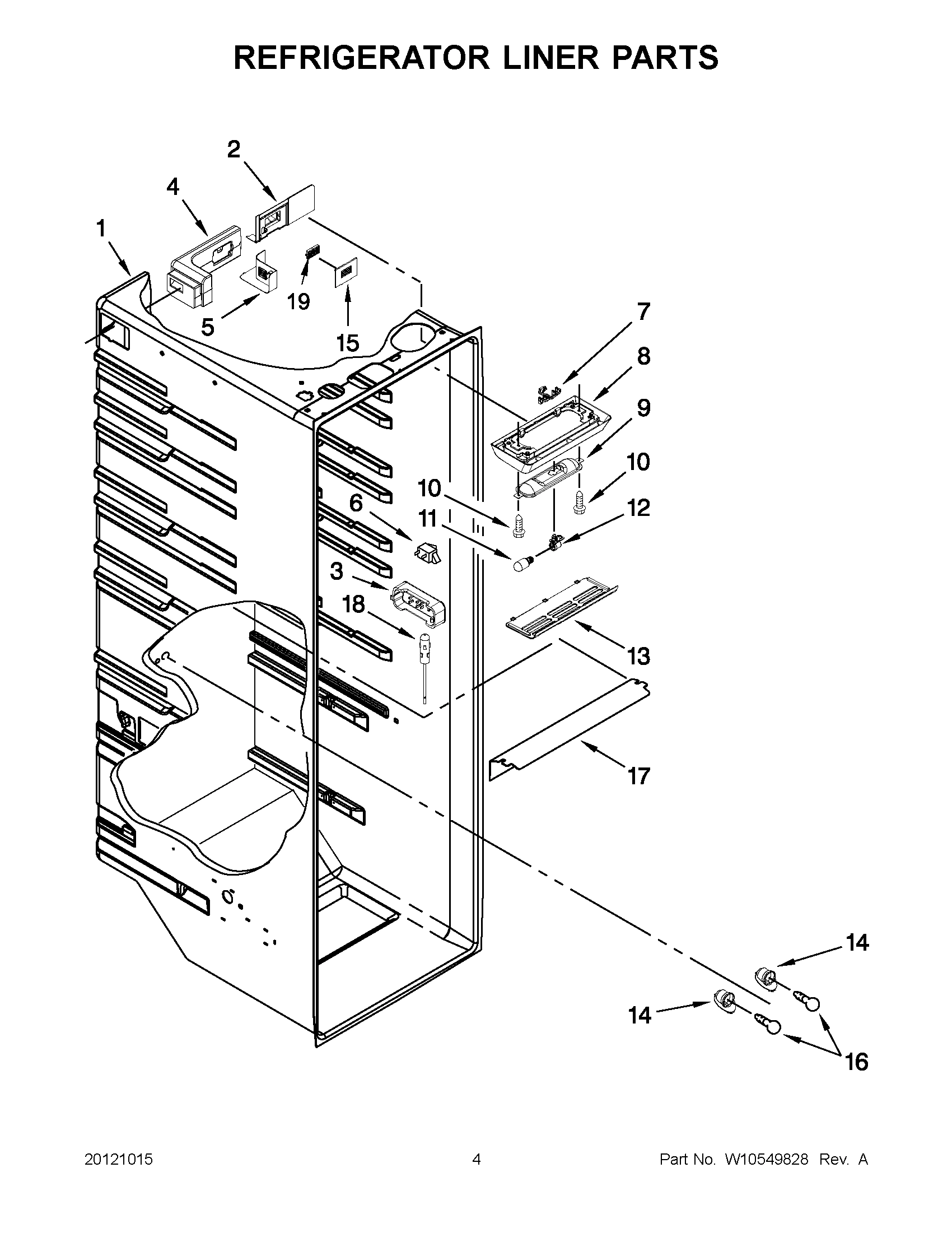 02 - REFRIGERATOR LINER PARTS