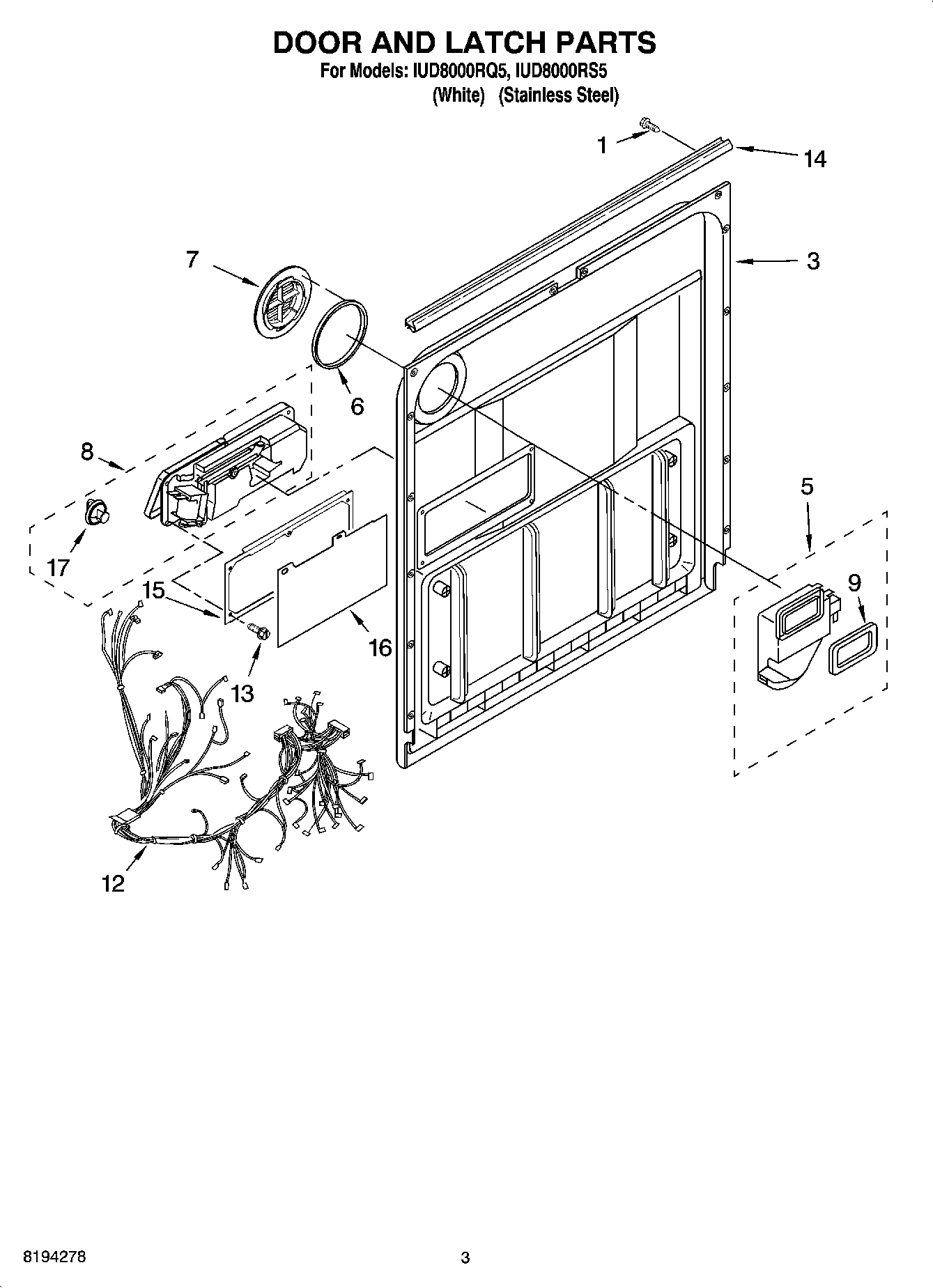 03 - DOOR AND LATCH PARTS