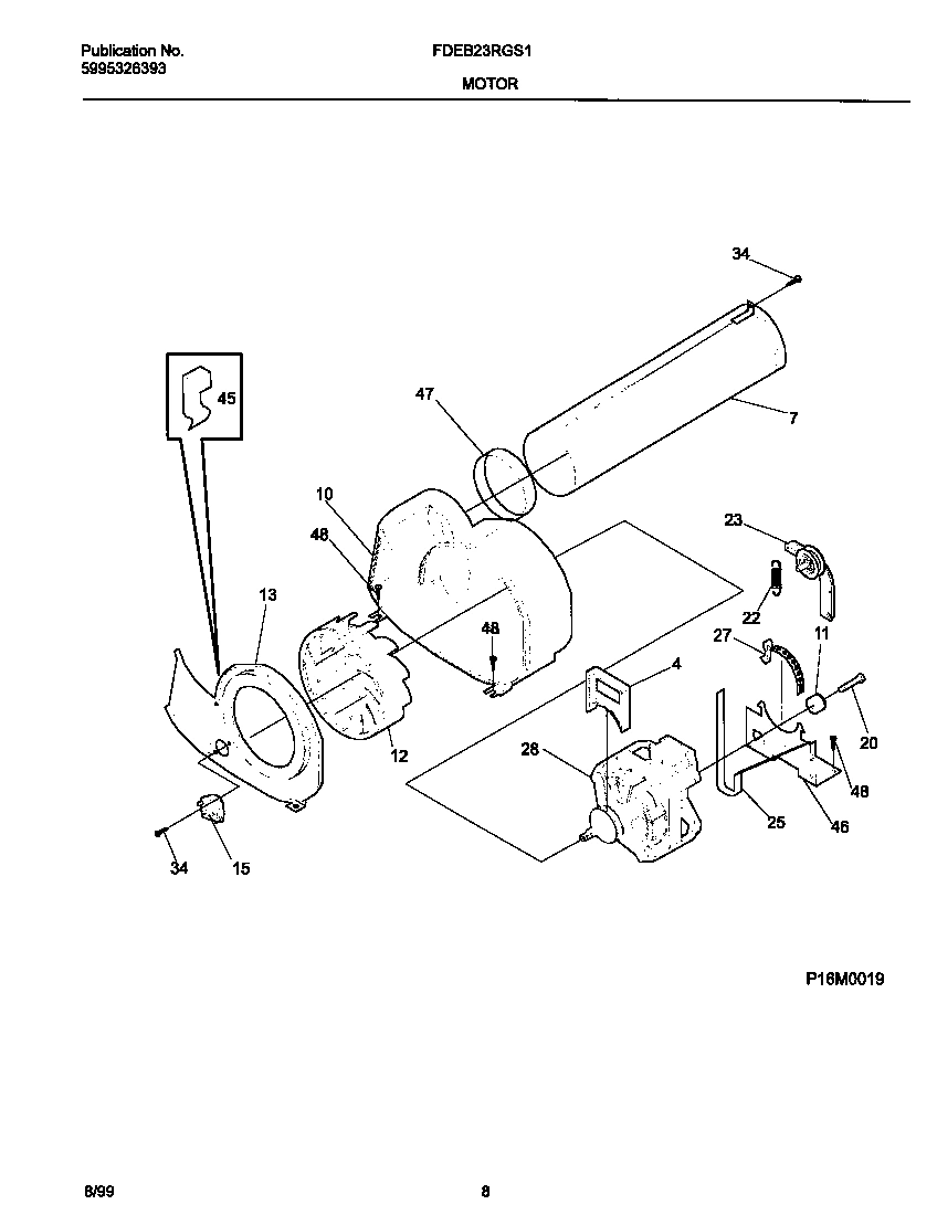 05 - P16M0019 MOTOR, BLOWER