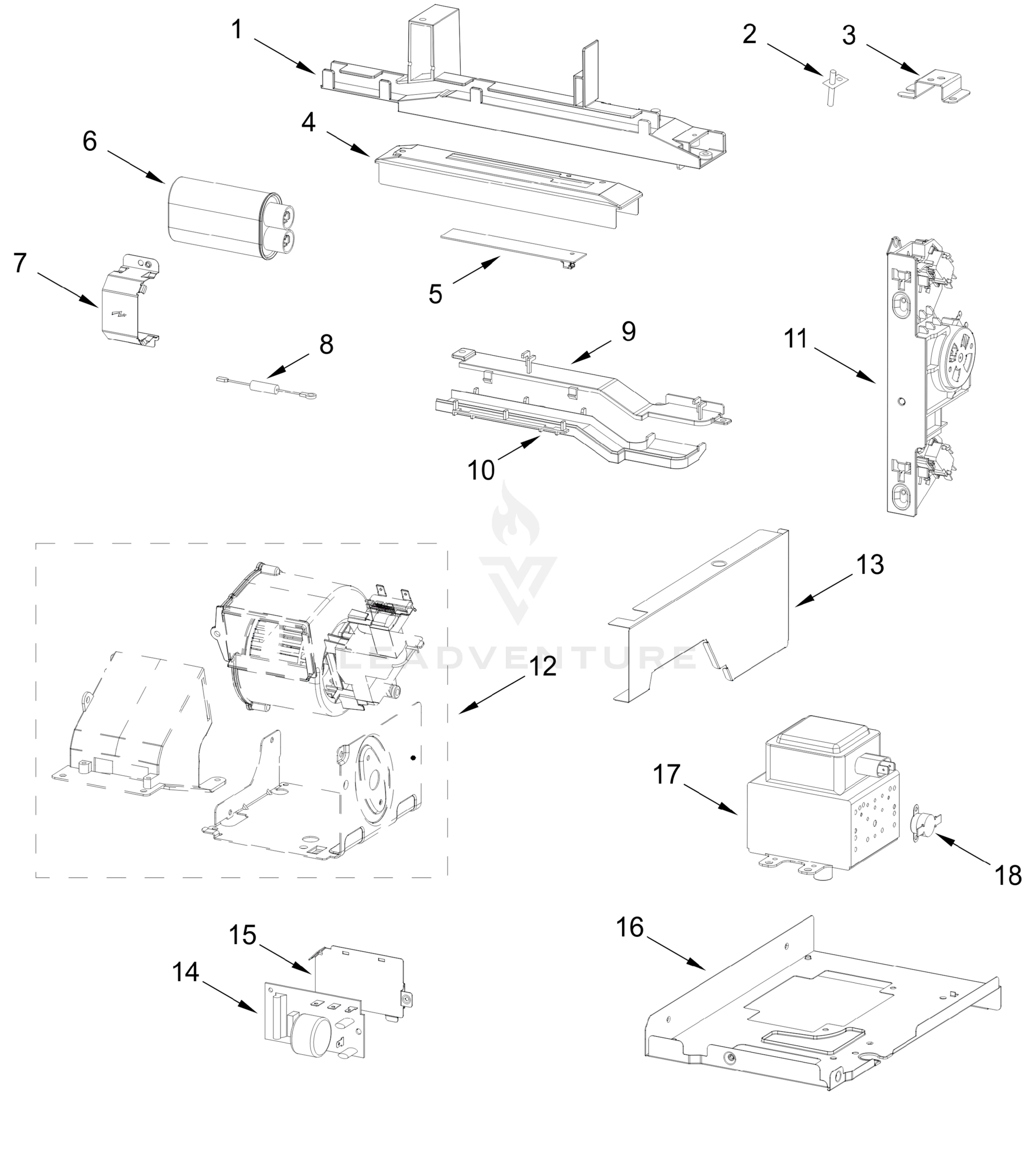 INTERIOR AND VENTILATION PARTS