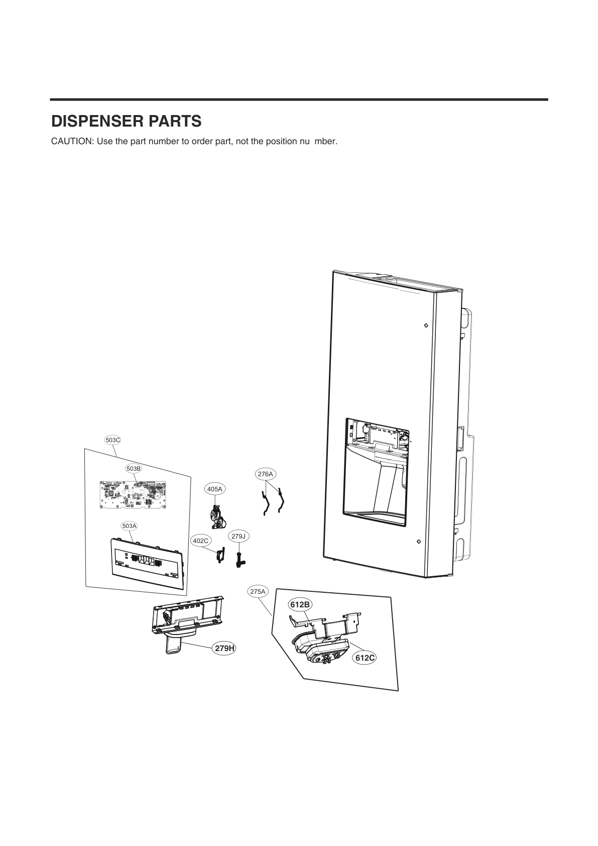 DISPENSER PARTS