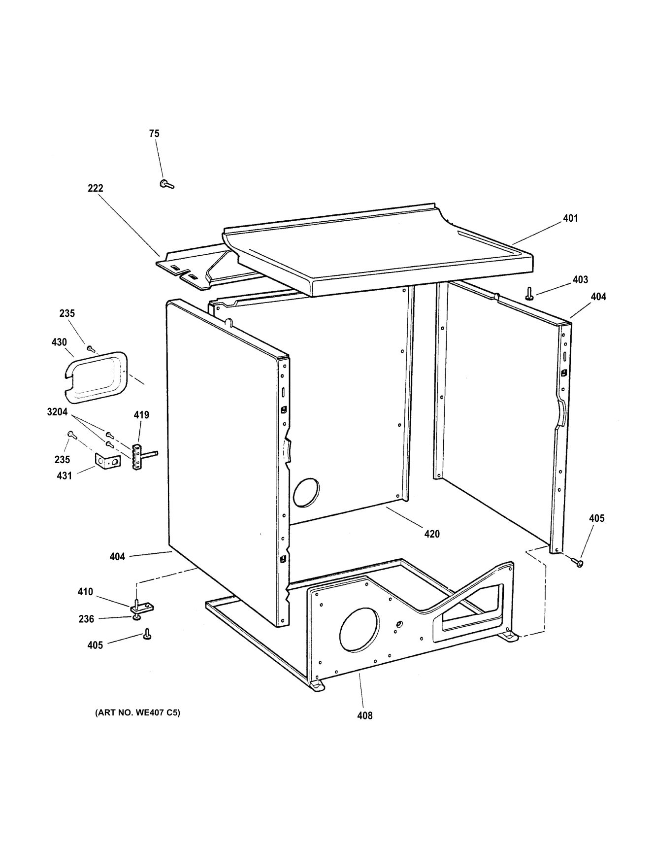 CABINET & TOP PANEL
