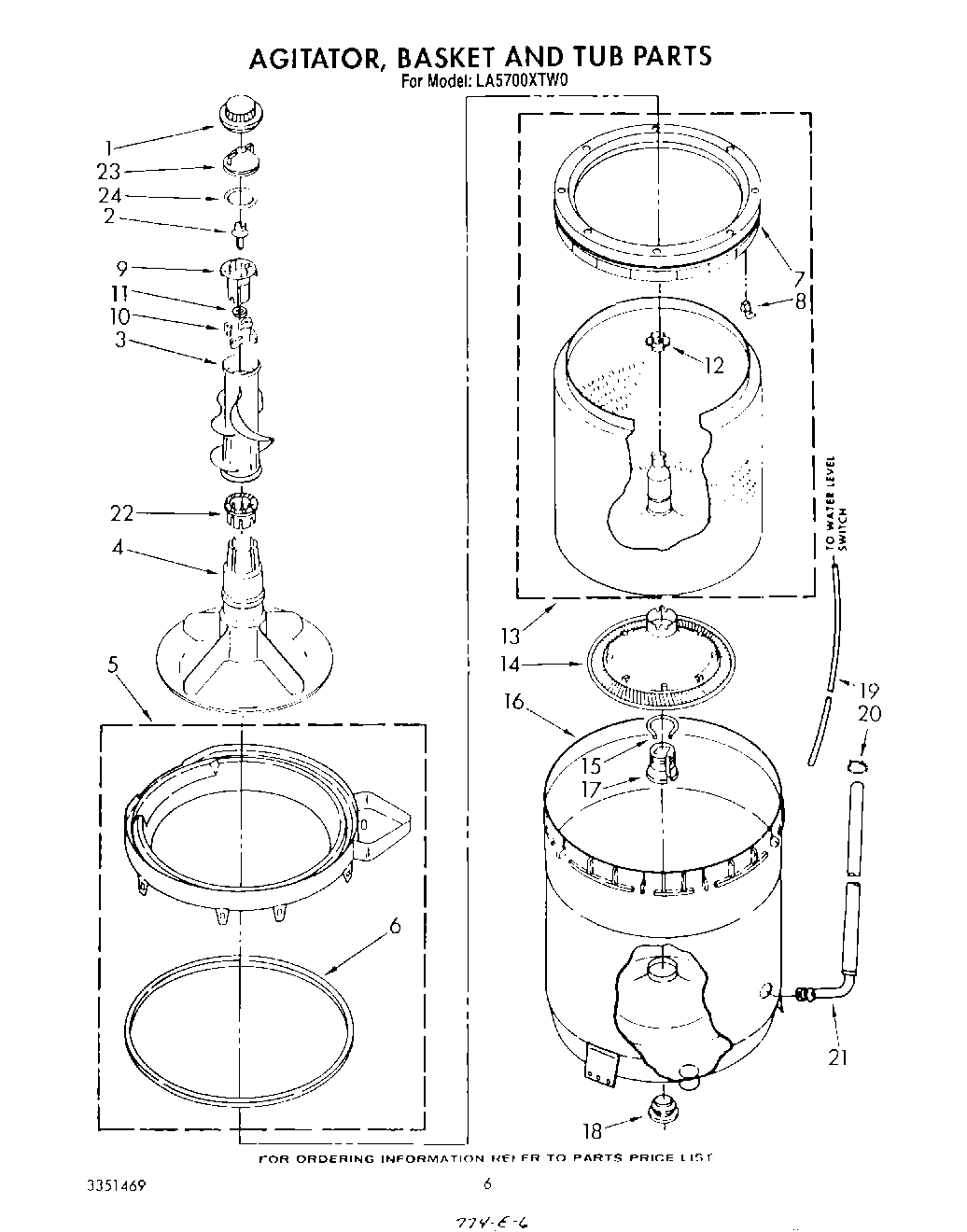 04 - AGITATOR, BASKET AND TUB