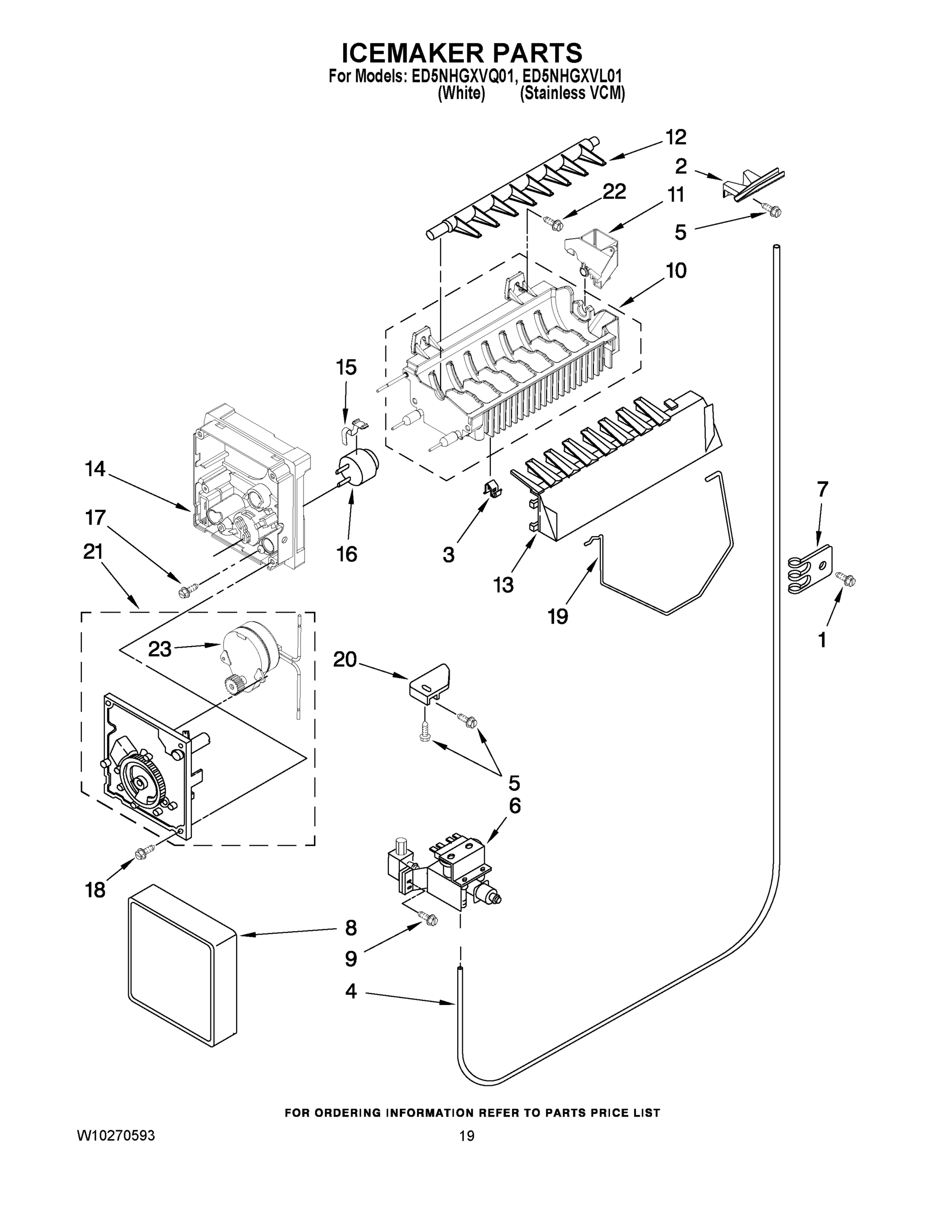 12 - ICEMAKER PARTS