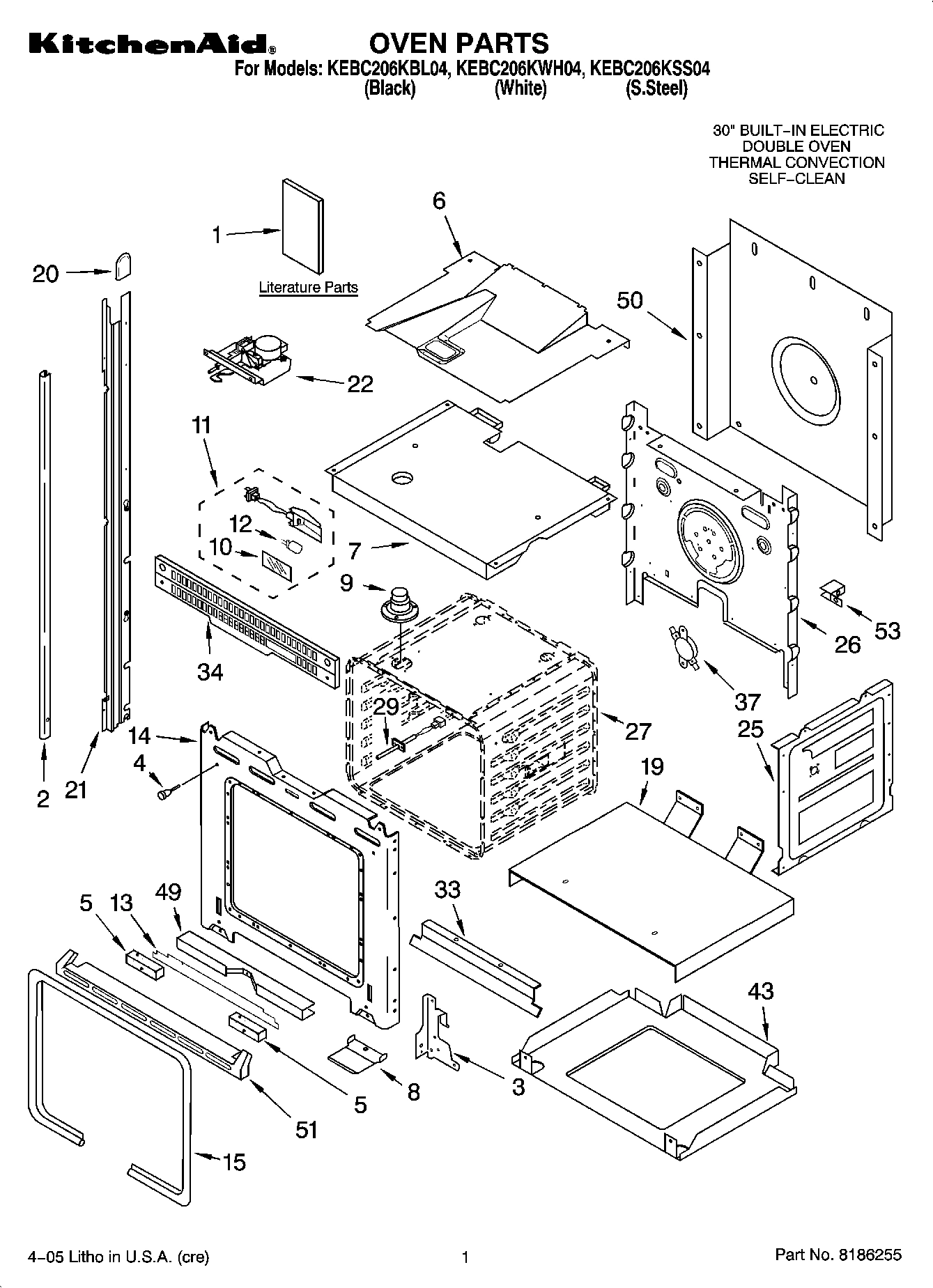 01 - OVEN PARTS