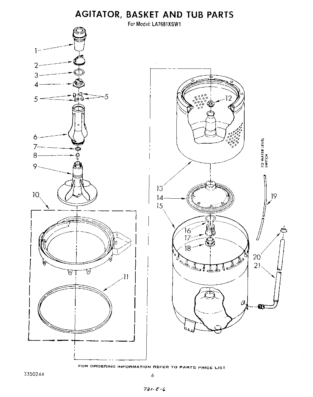04 - AGITATOR, BASKET AND TUB