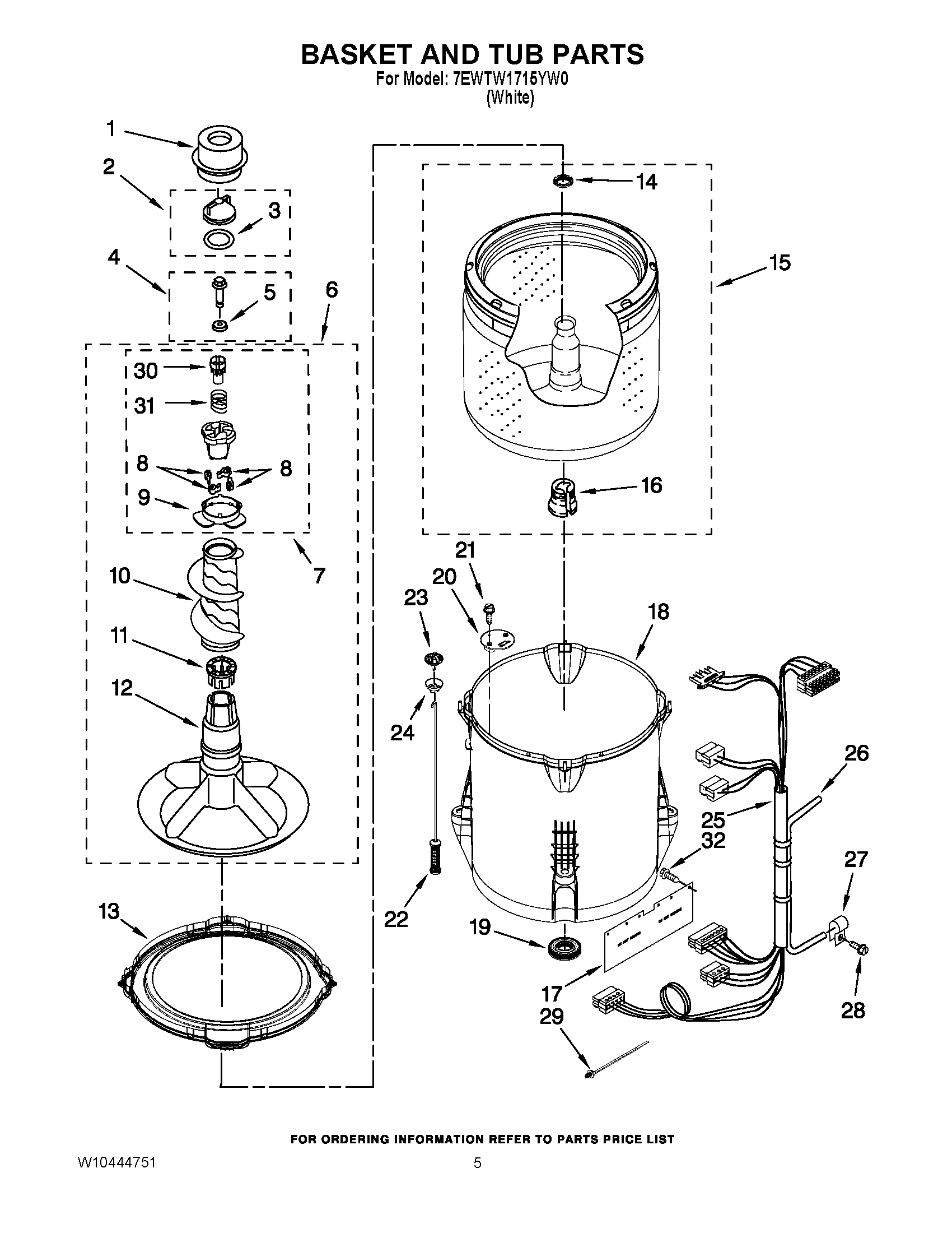 03 - BASKET AND TUB PARTS