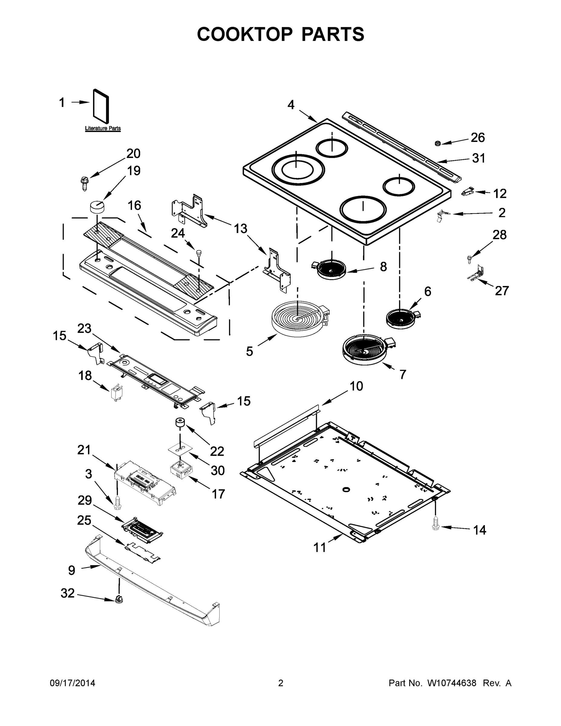 02 - COOKTOP PARTS