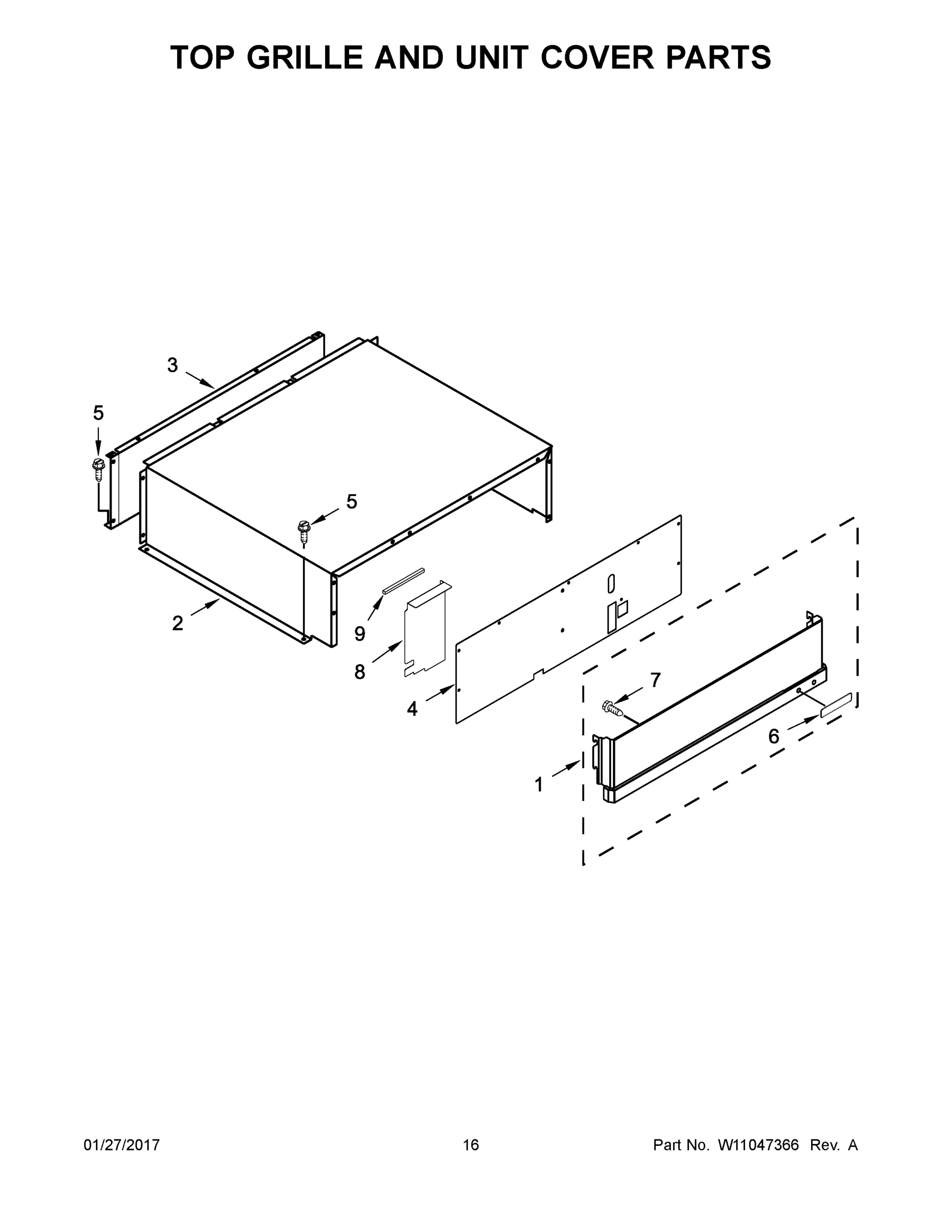09 - TOP GRILLE AND UNIT COVER PARTS