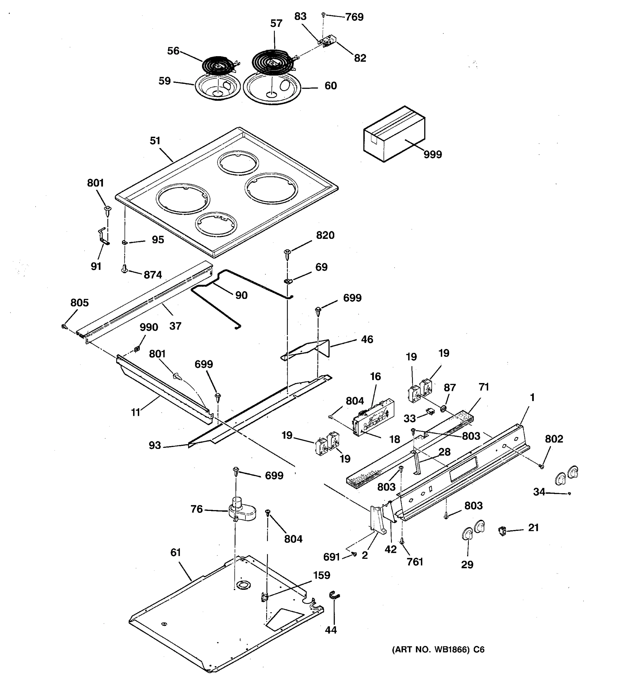CONTROL PANEL & COOKTOP