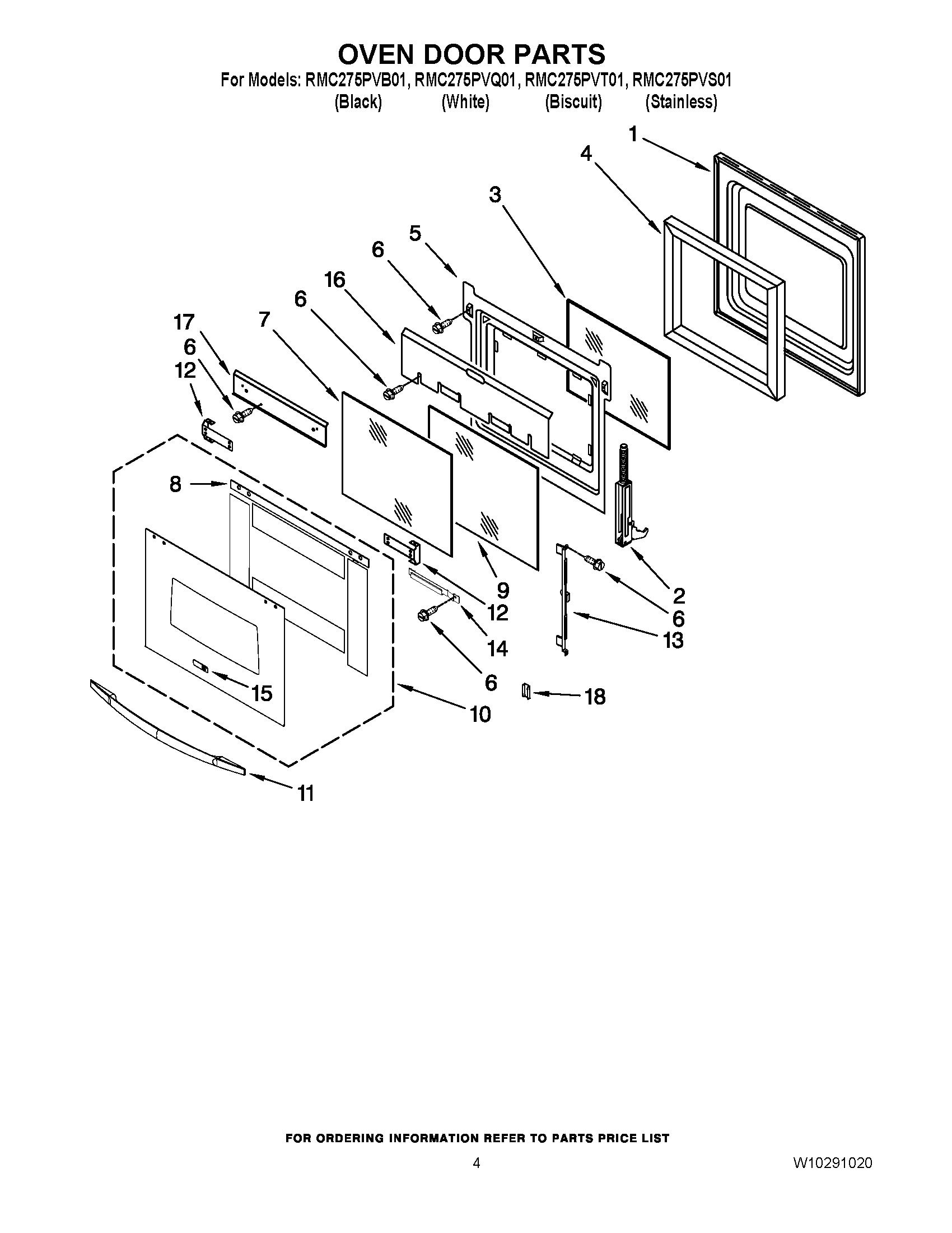 03 - OVEN DOOR PARTS