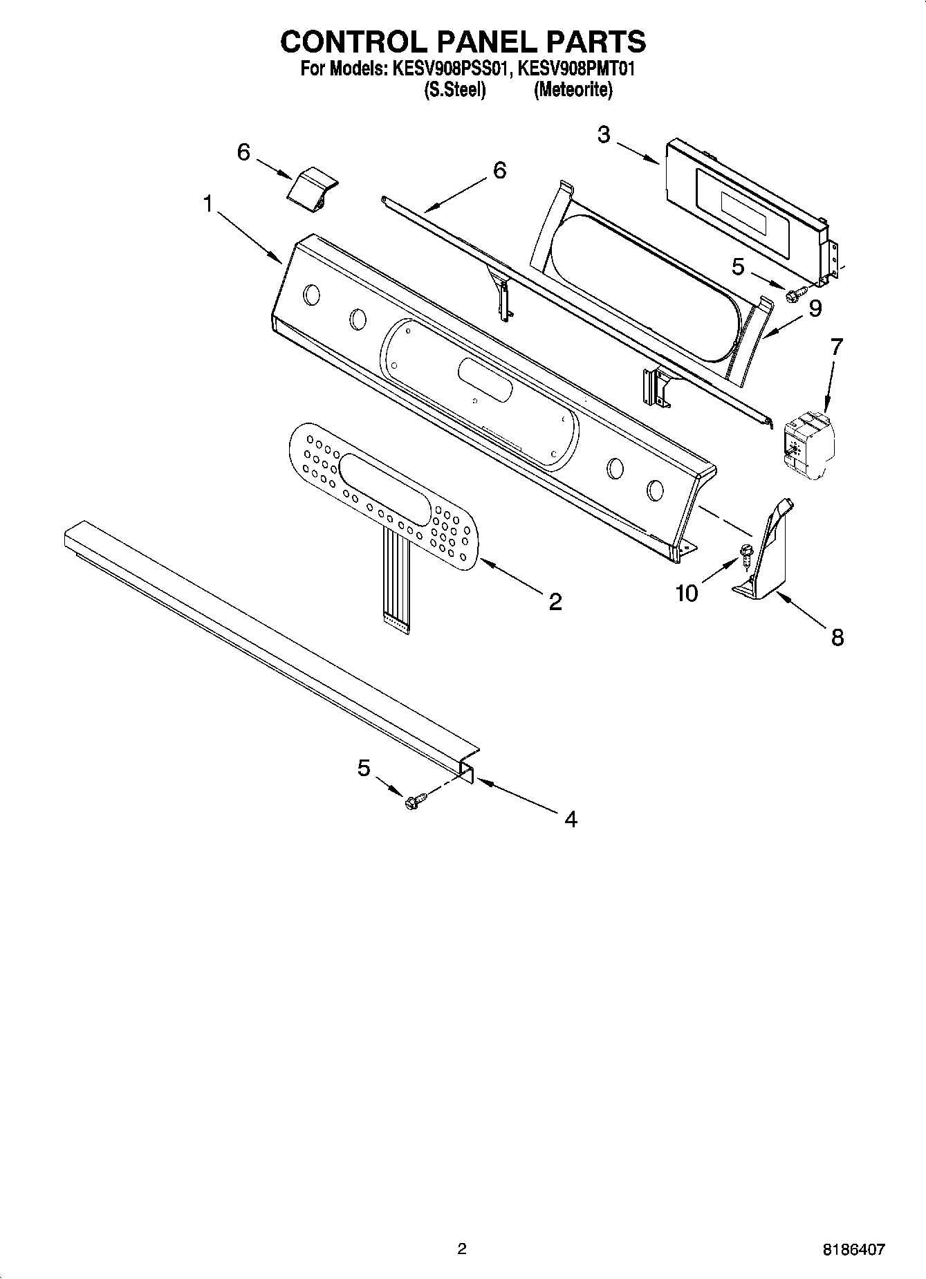 02 - CONTROL PANEL PARTS