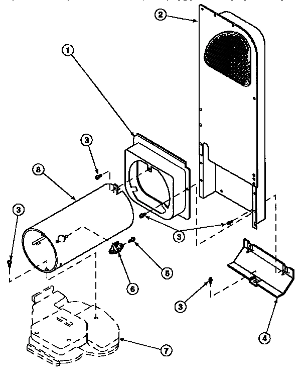 11 - HEATER BOX ASSY ORIGINALLY ON GAS DRYER