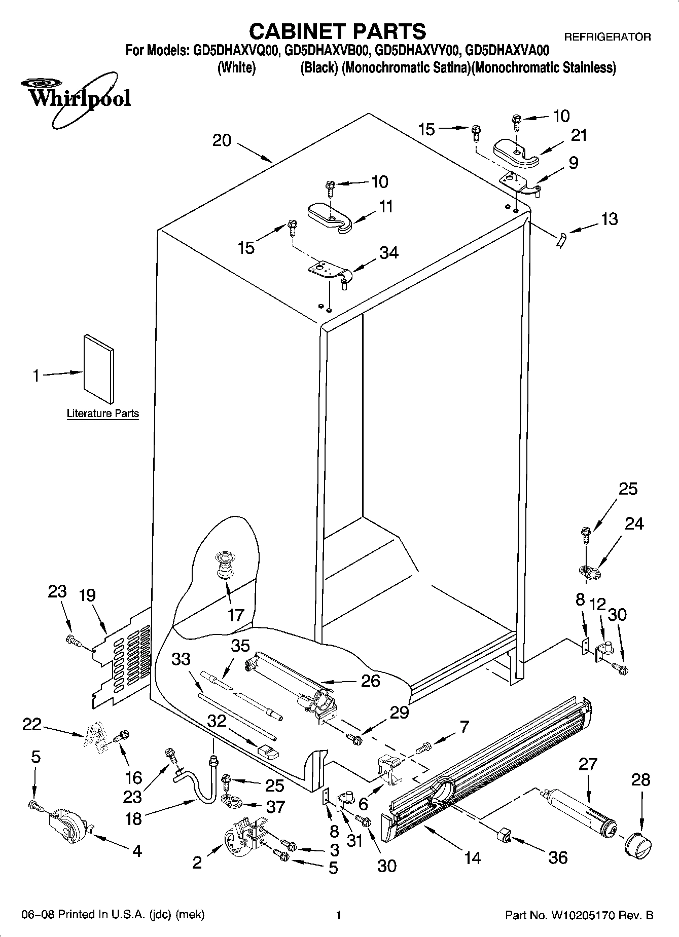 01 - CABINET PARTS