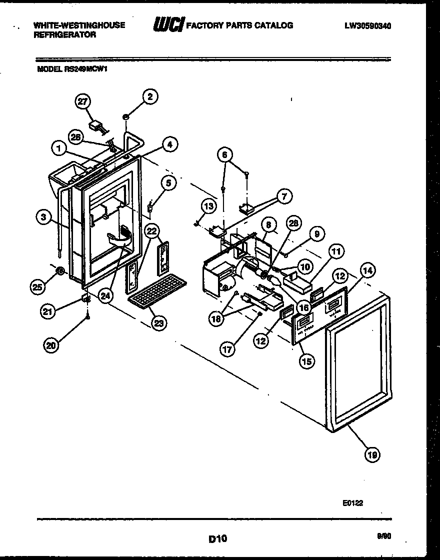 07 - ICE DOOR, DISPENSER AND WATER TANKS