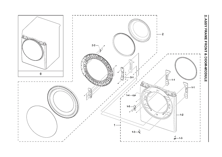 Front Frame/Door-Modle Assembly