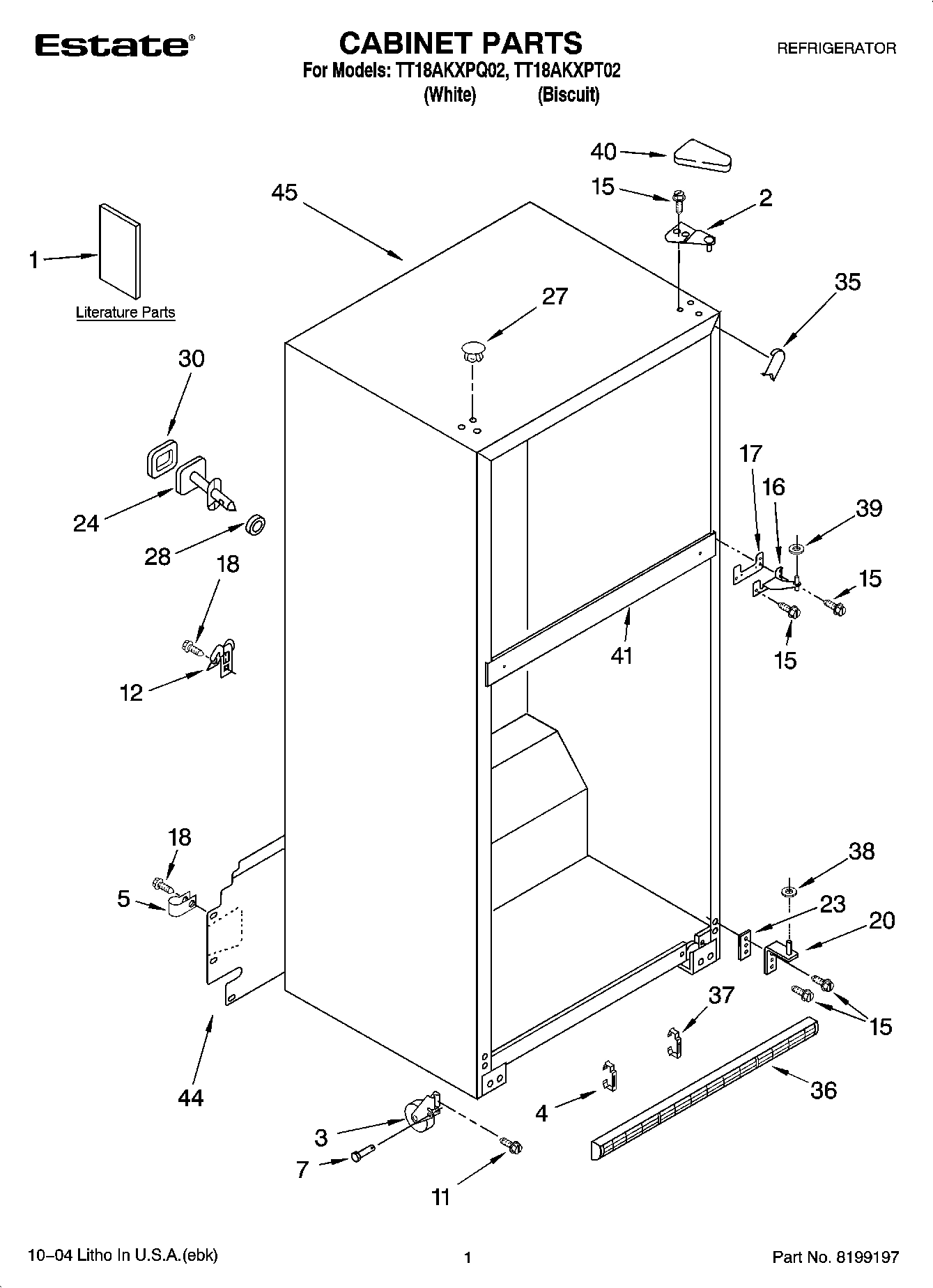 01 - CABINET PARTS