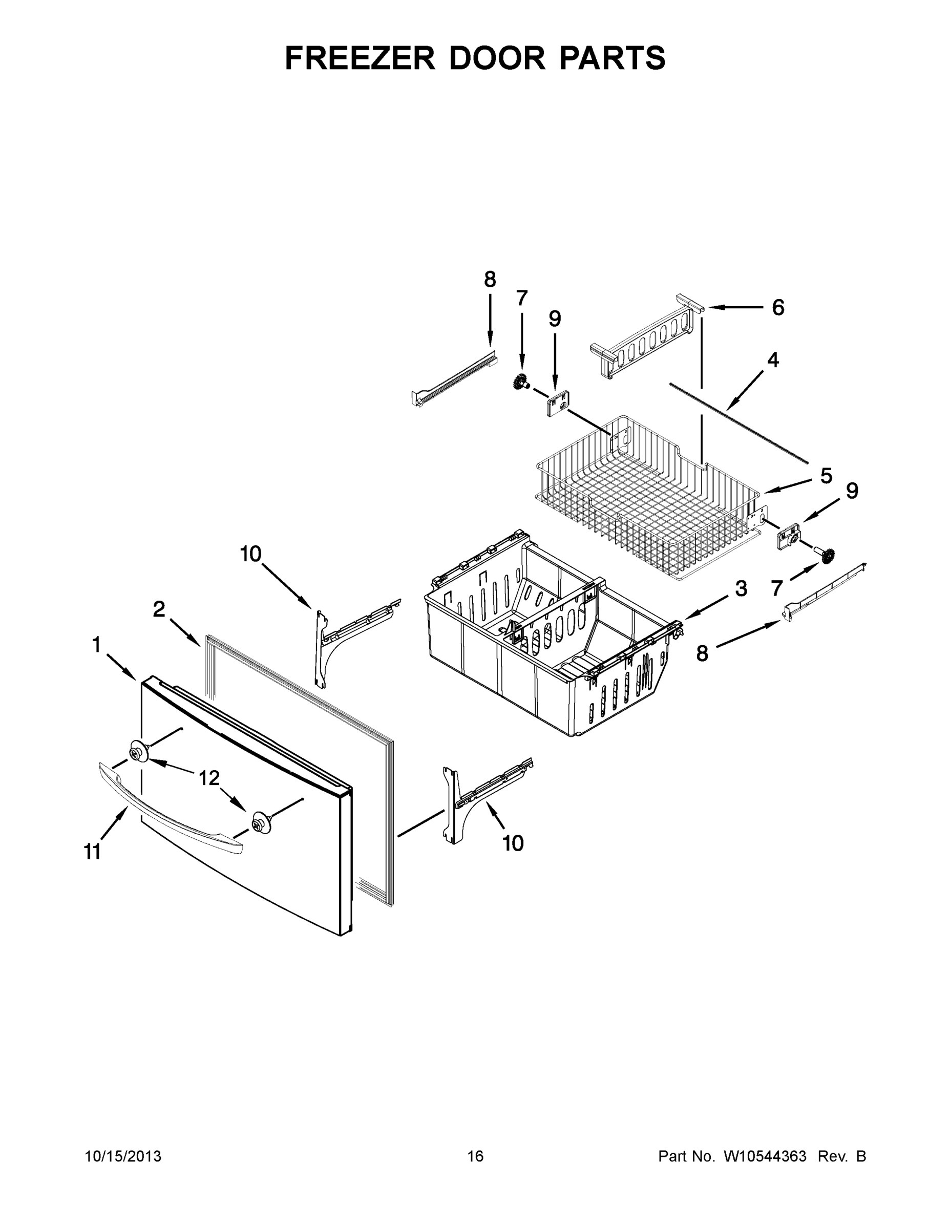 09 - FREEZER DOOR PARTS