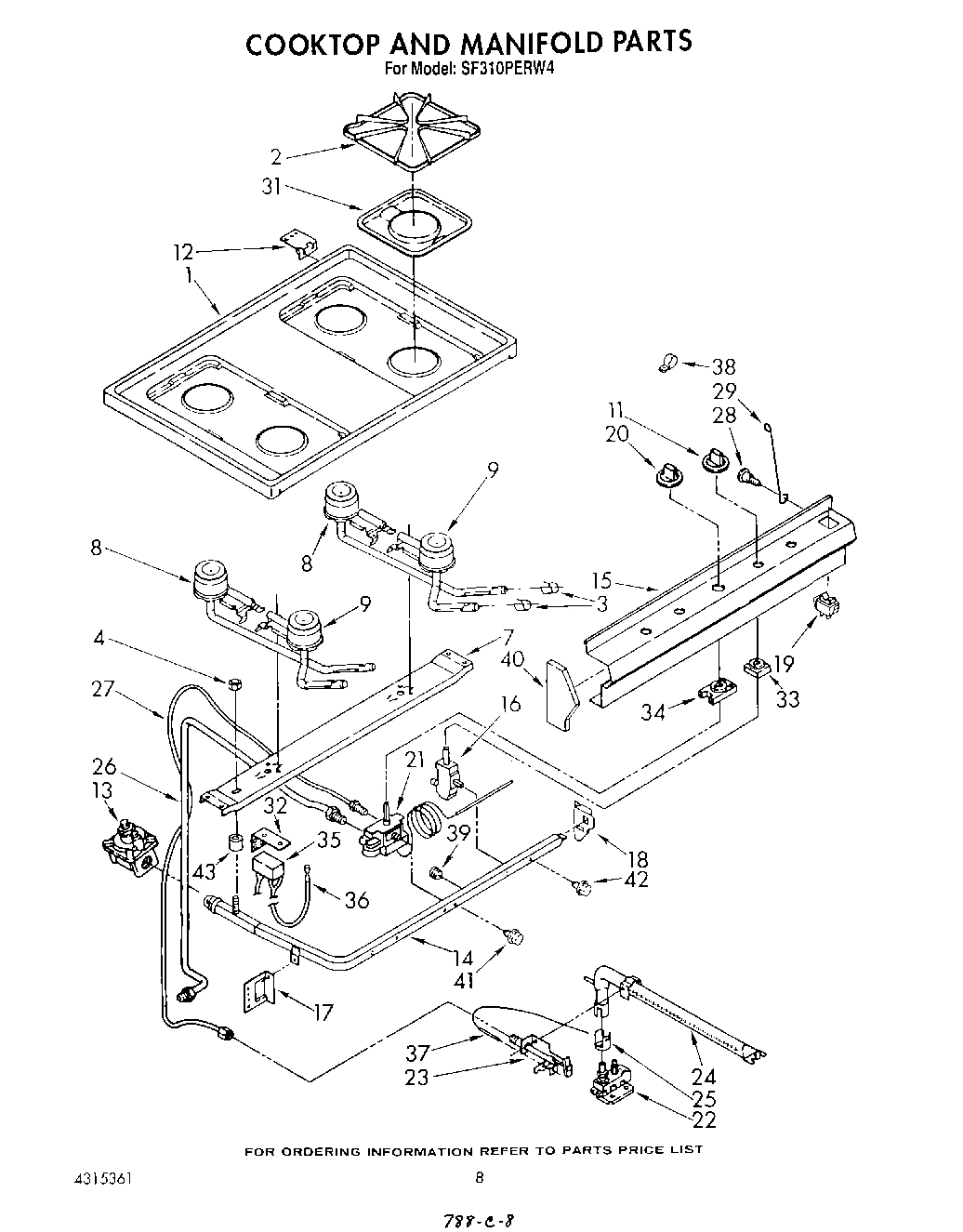 06 - COOKTOP AND MANIFOLD , LITERATURE AND OPTIONAL