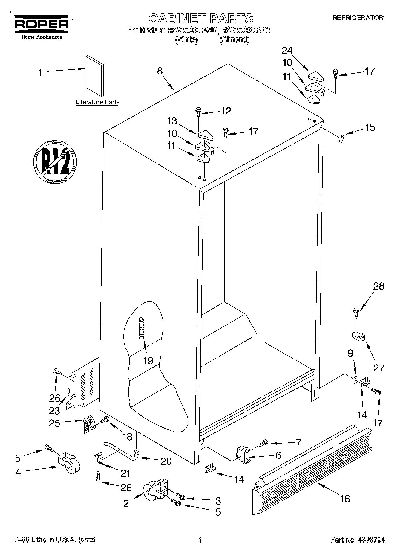 01 - CABINET, LITERATURE