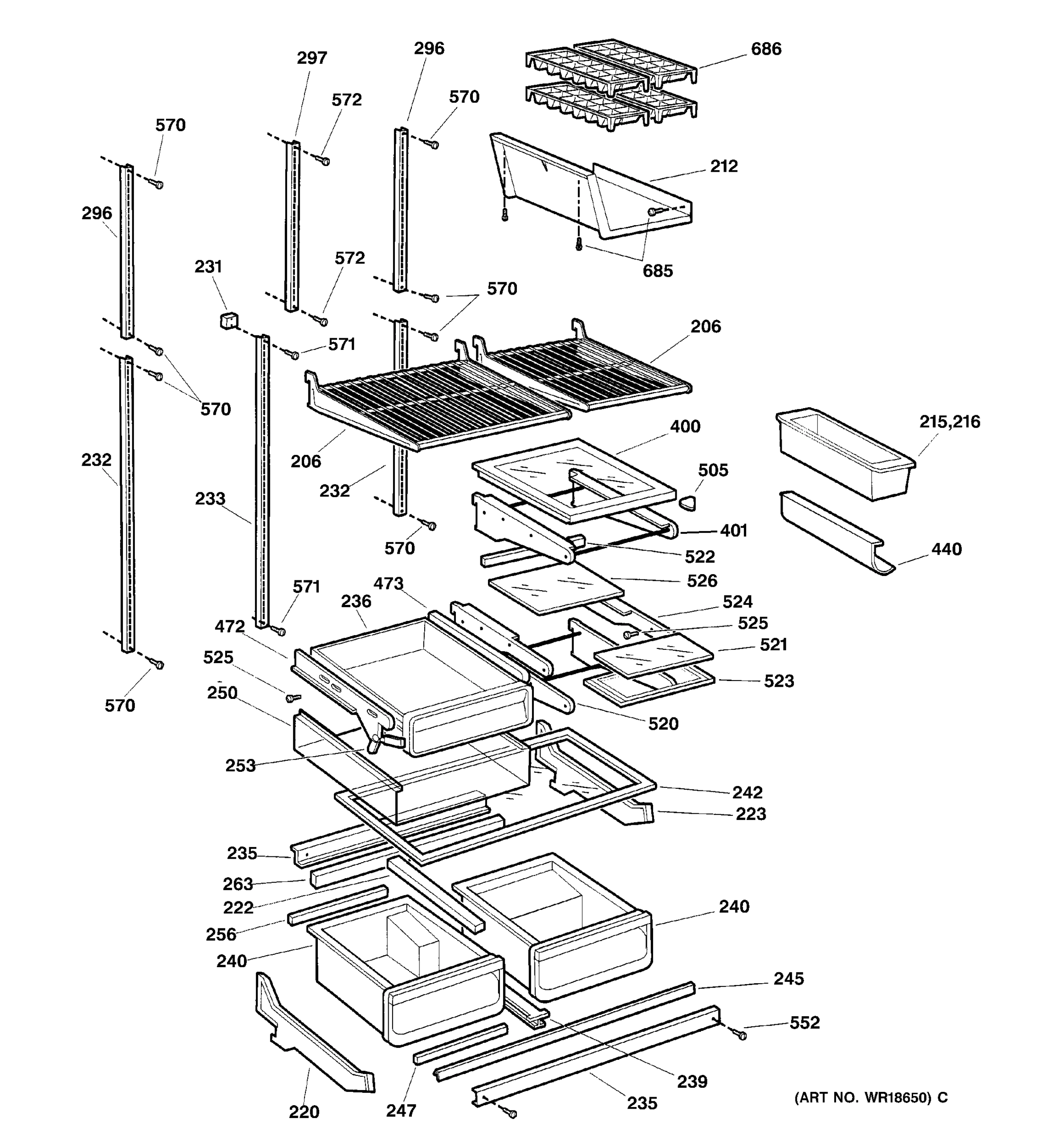 SHELVES
