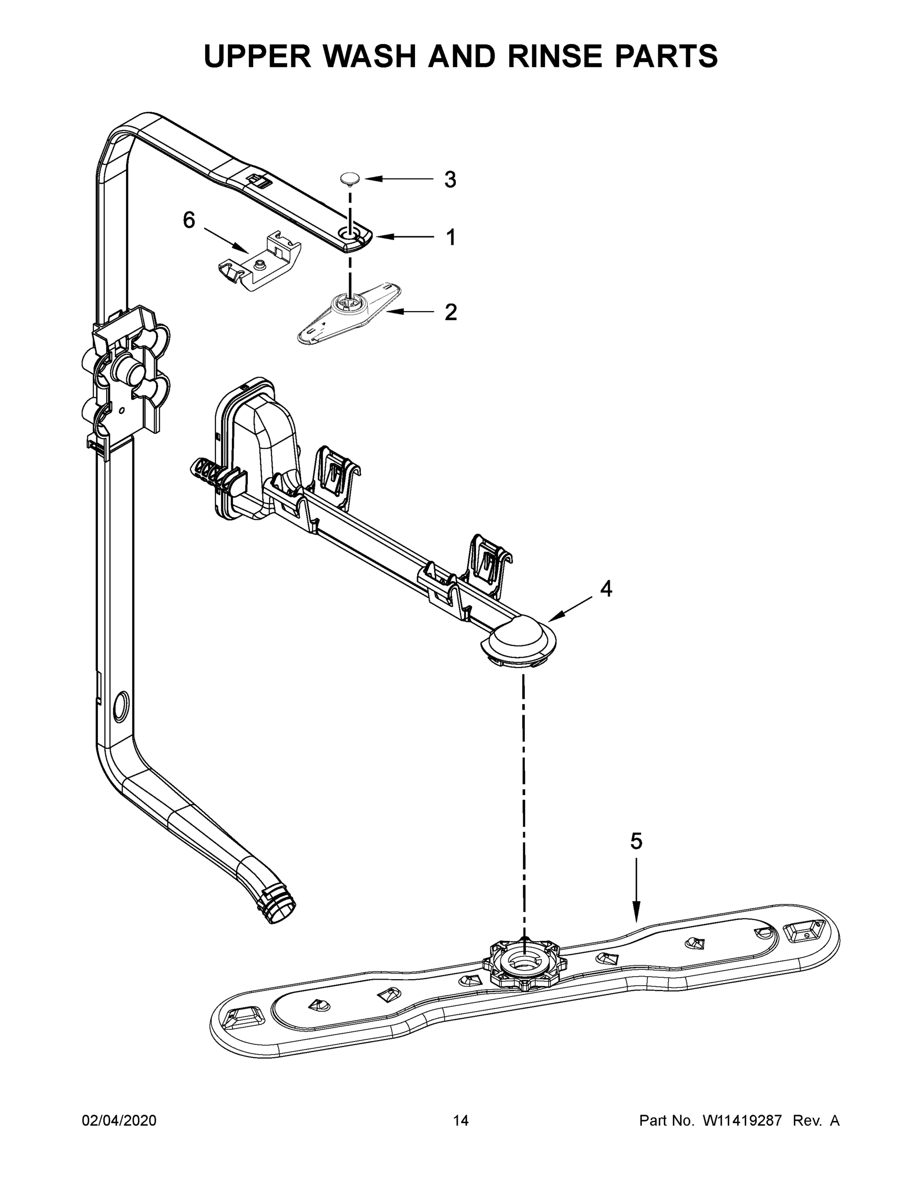 08 - UPPER WASH AND RINSE PARTS