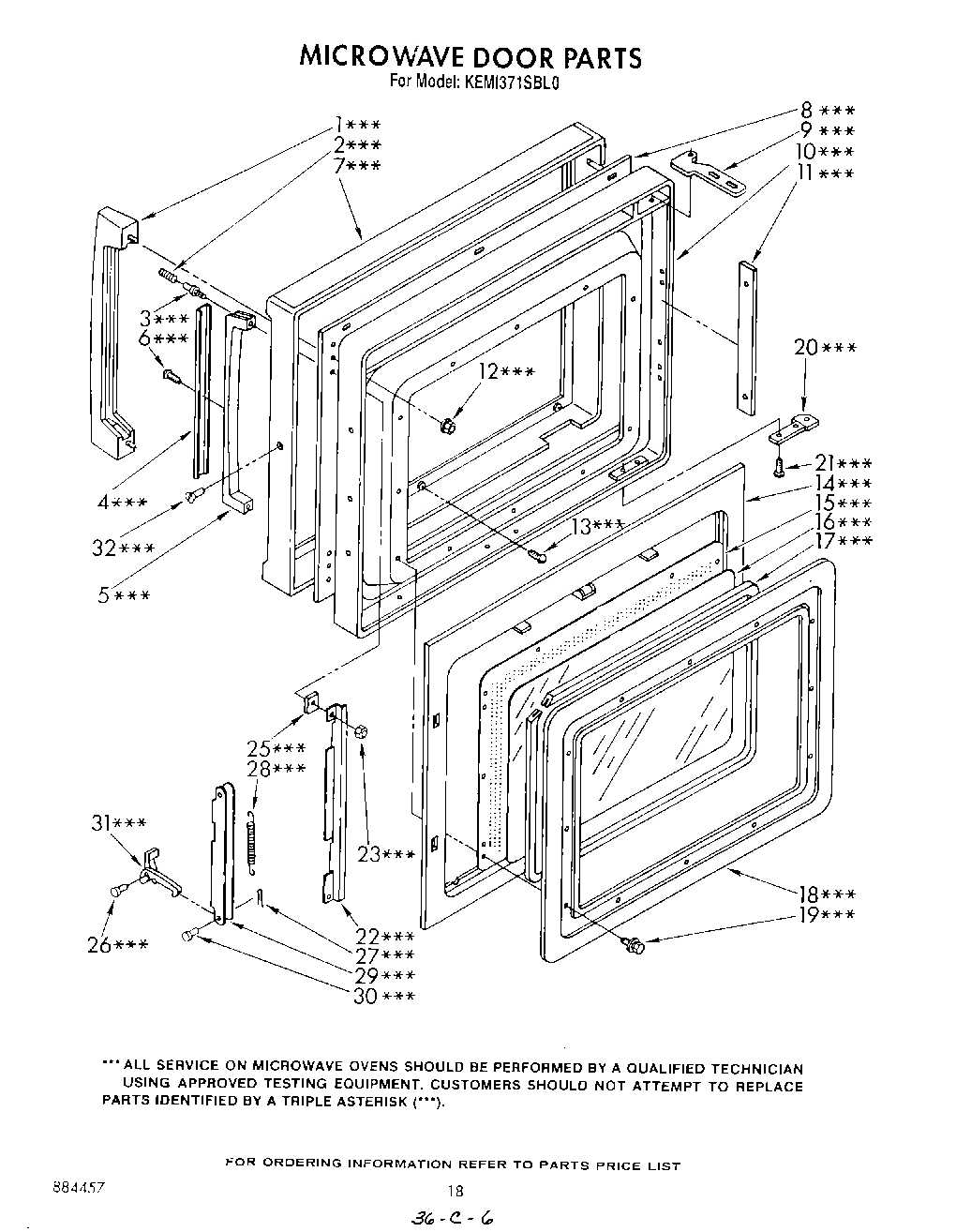13 - MICROWAVE DOOR